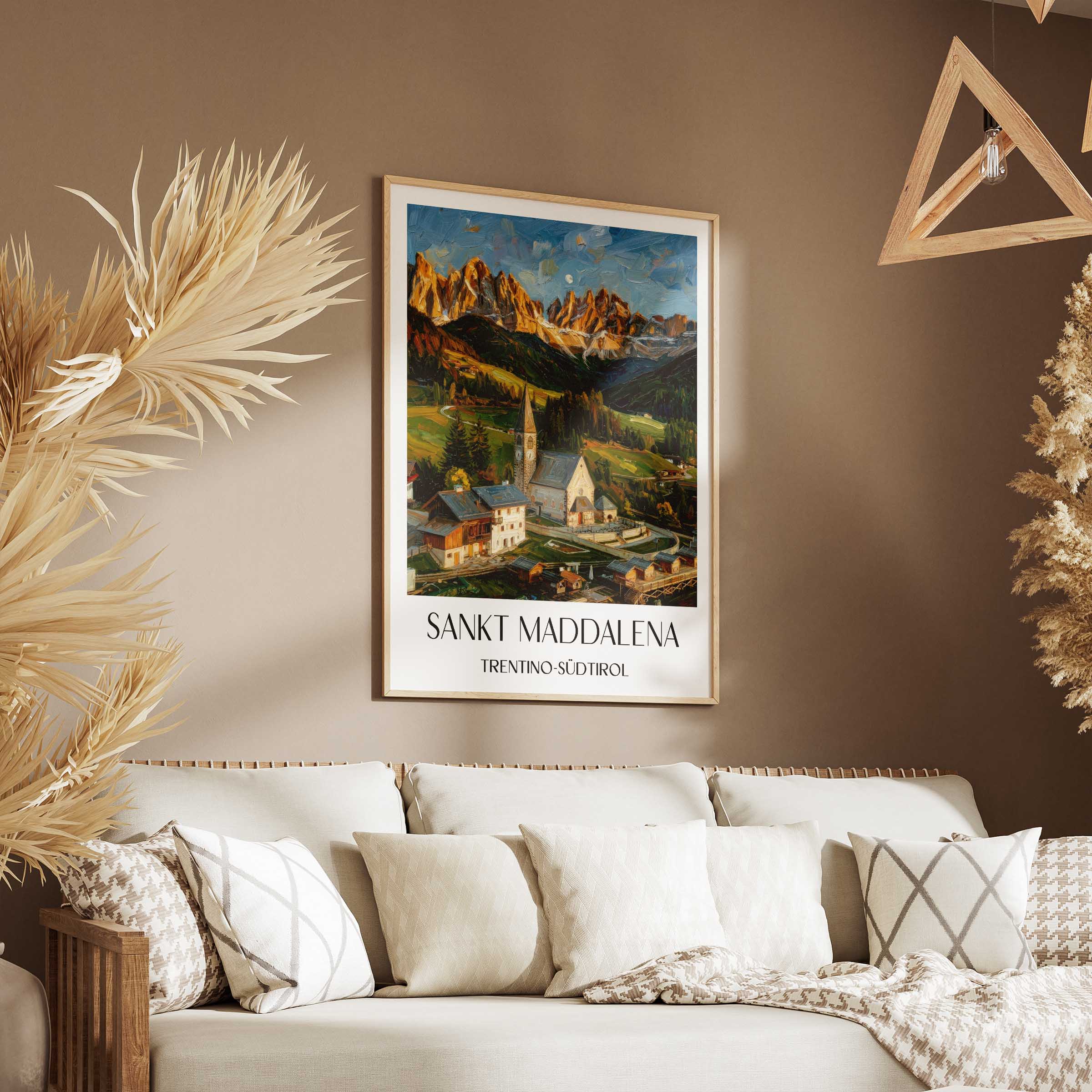 sankt-maddalena-trentino-südtirol-italien-poster-oil-painting-oelgemaelde