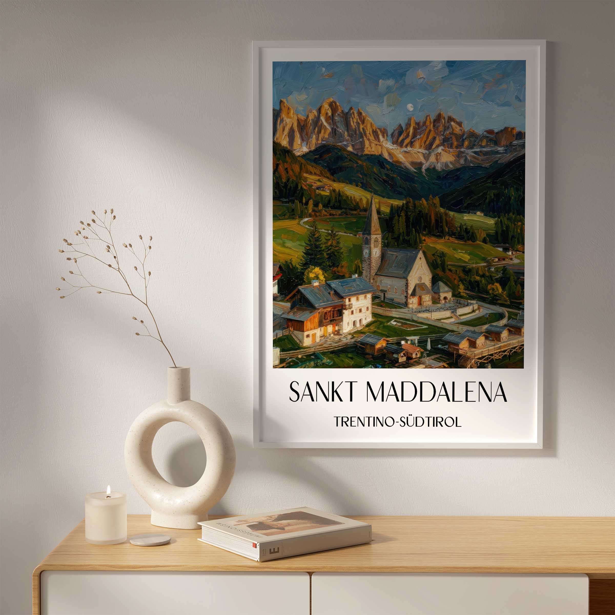 sankt-maddalena-trentino-südtirol-italien-poster-oil-painting-oelgemaelde
