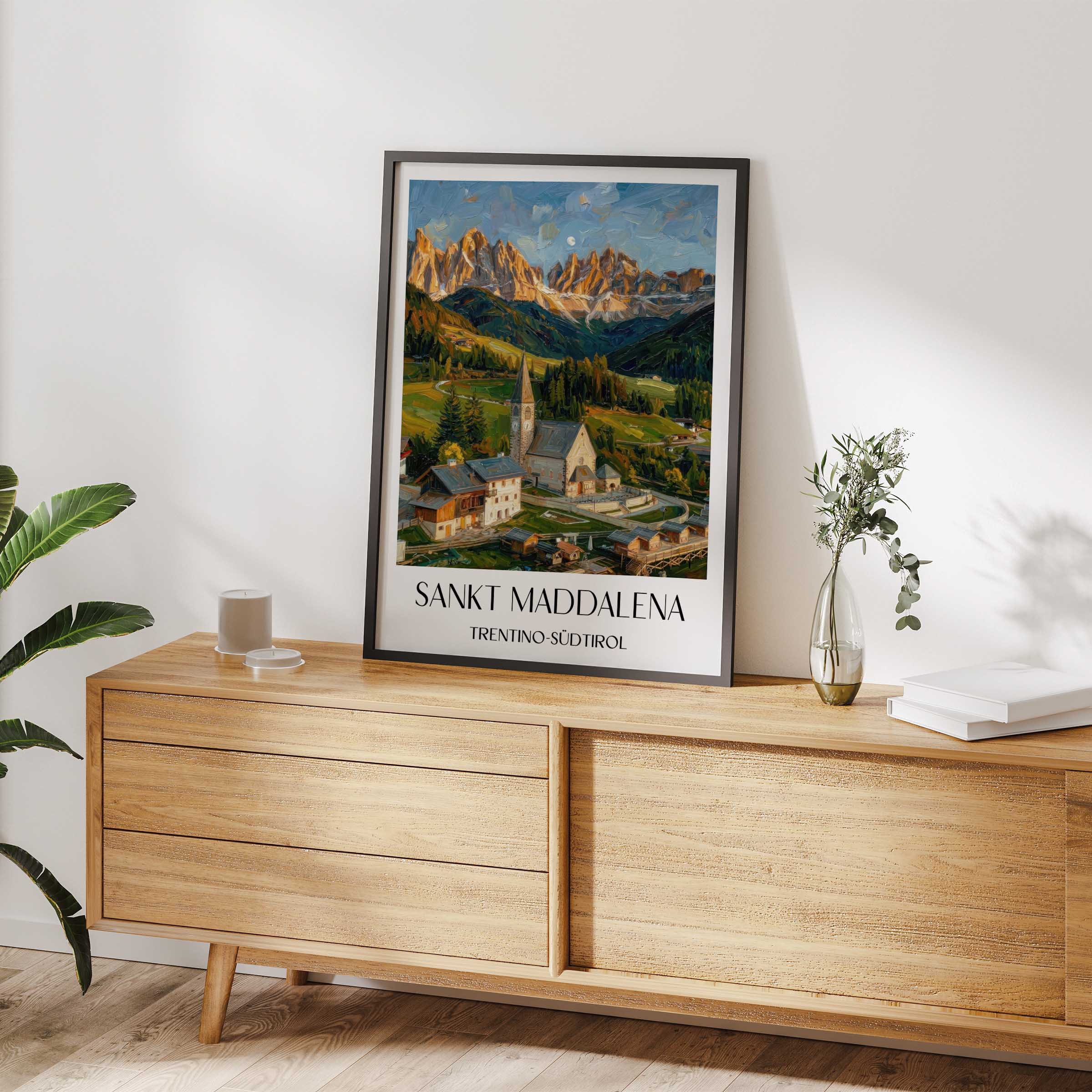 sankt-maddalena-trentino-südtirol-italien-poster-oil-painting-oelgemaelde
