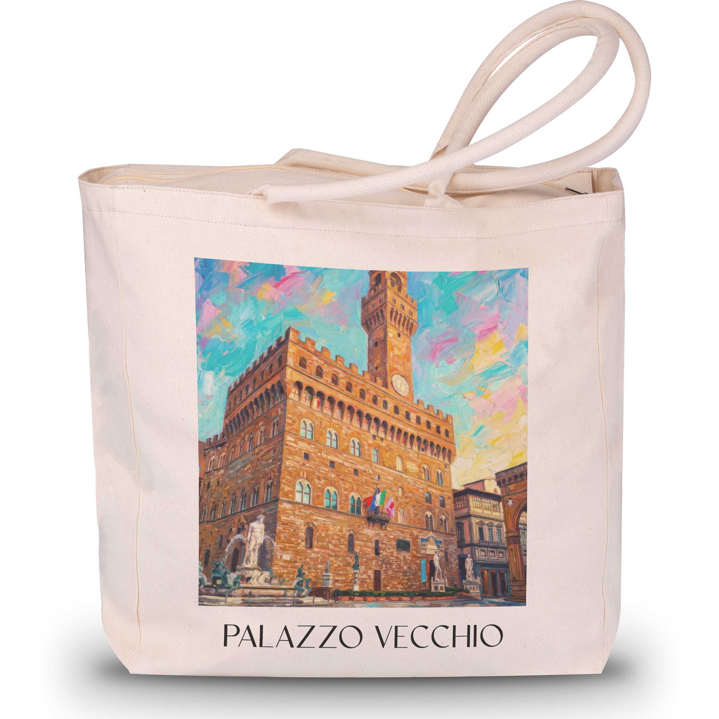 palazzo-vecchio-florenz-italien-einkaufstasche-oil-painting-oelgemaelde