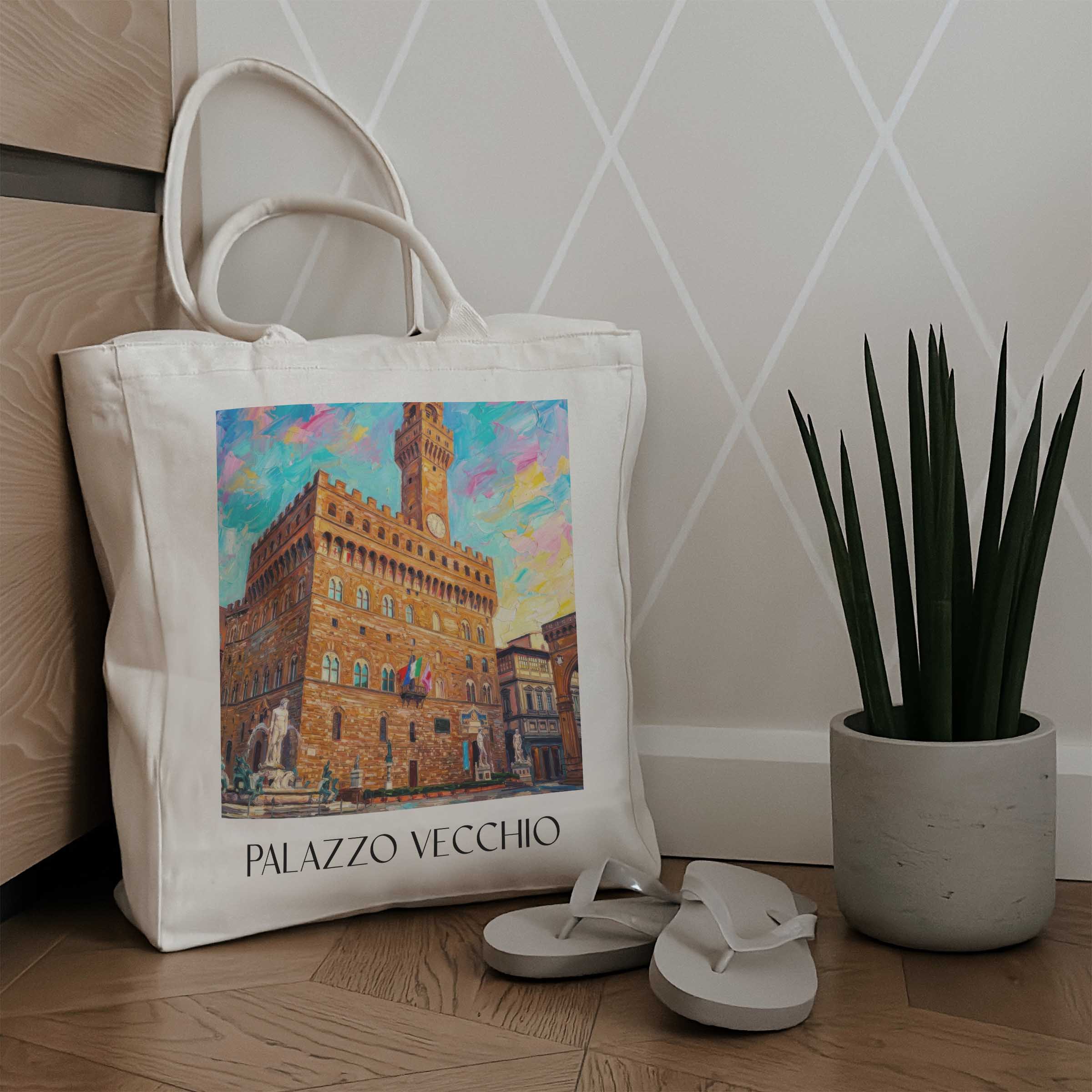 palazzo-vecchio-florenz-italien-einkaufstasche-oil-painting-oelgemaelde