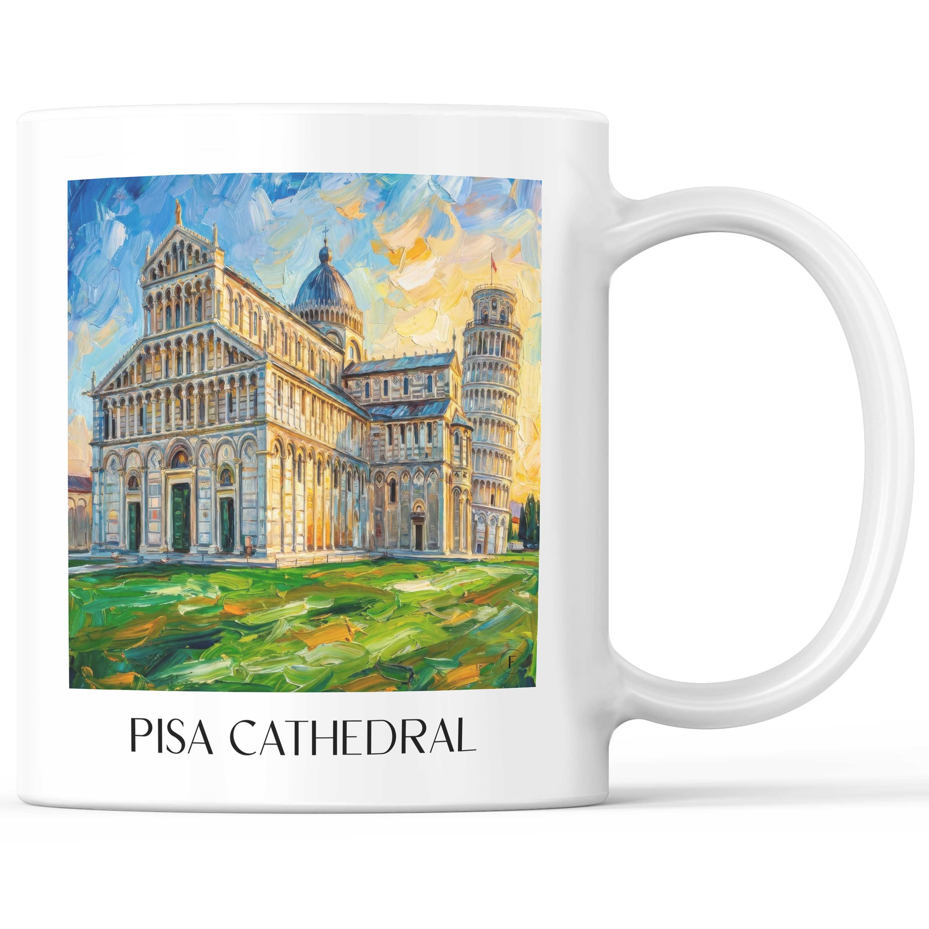 Dom von Pisa Kaffeebecher - Toskana - Italien Becher - Kaffeetasse im Ölgemälde Stil
