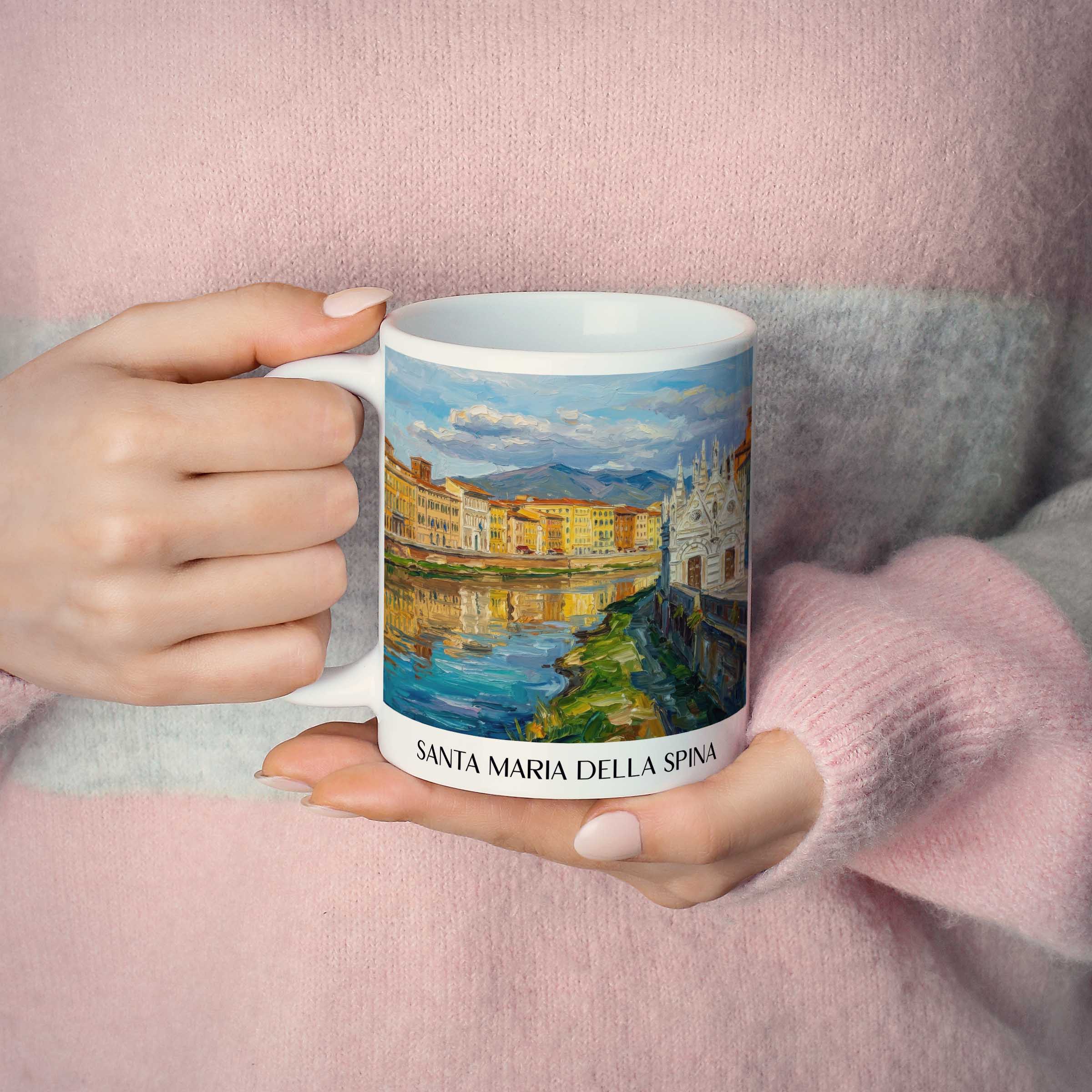 santa-maria-della-spina-pisa-italien-kaffeebecher-oil-painting-oelgemaelde