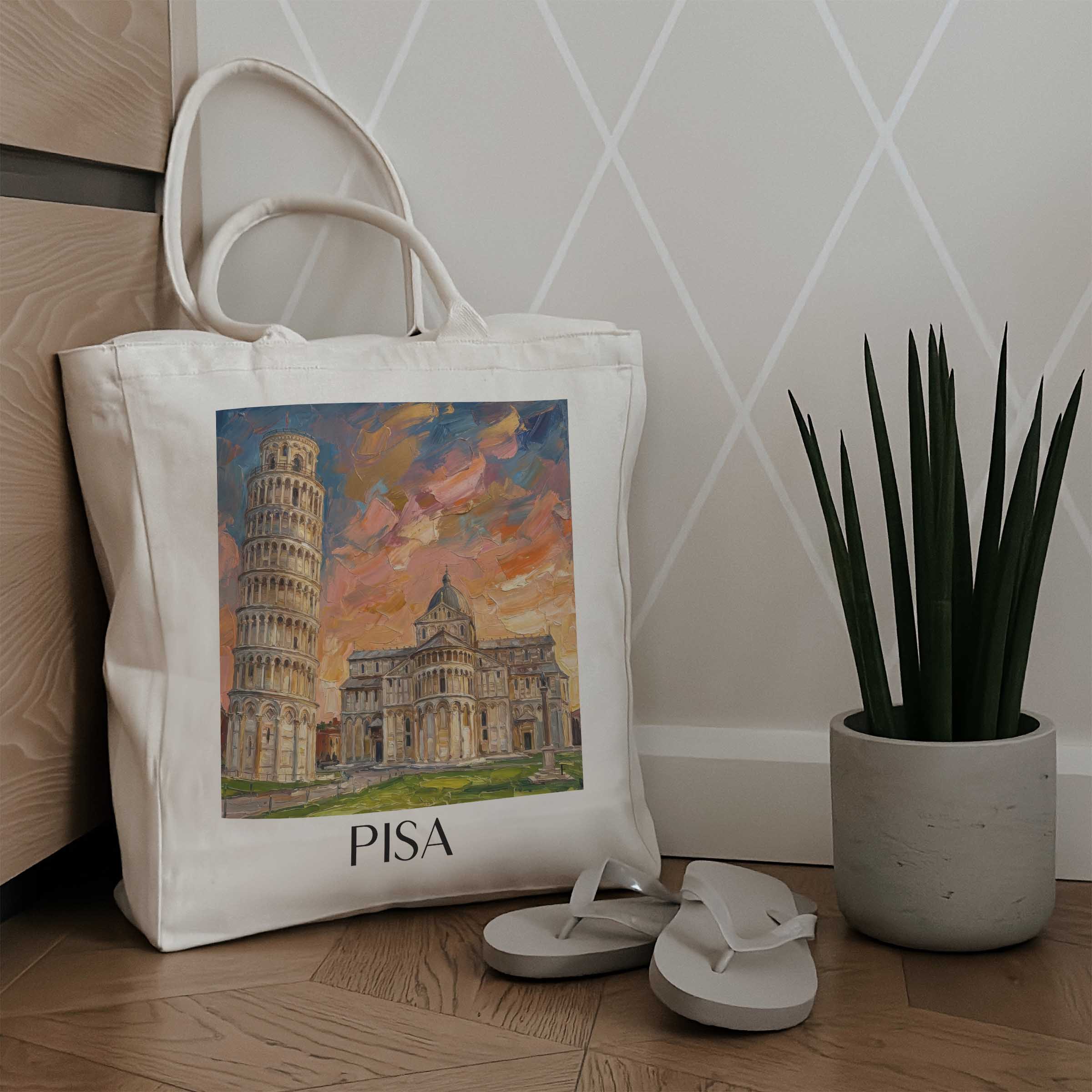 pisa--italien-italien-einkaufstasche-oil-painting-oelgemaelde