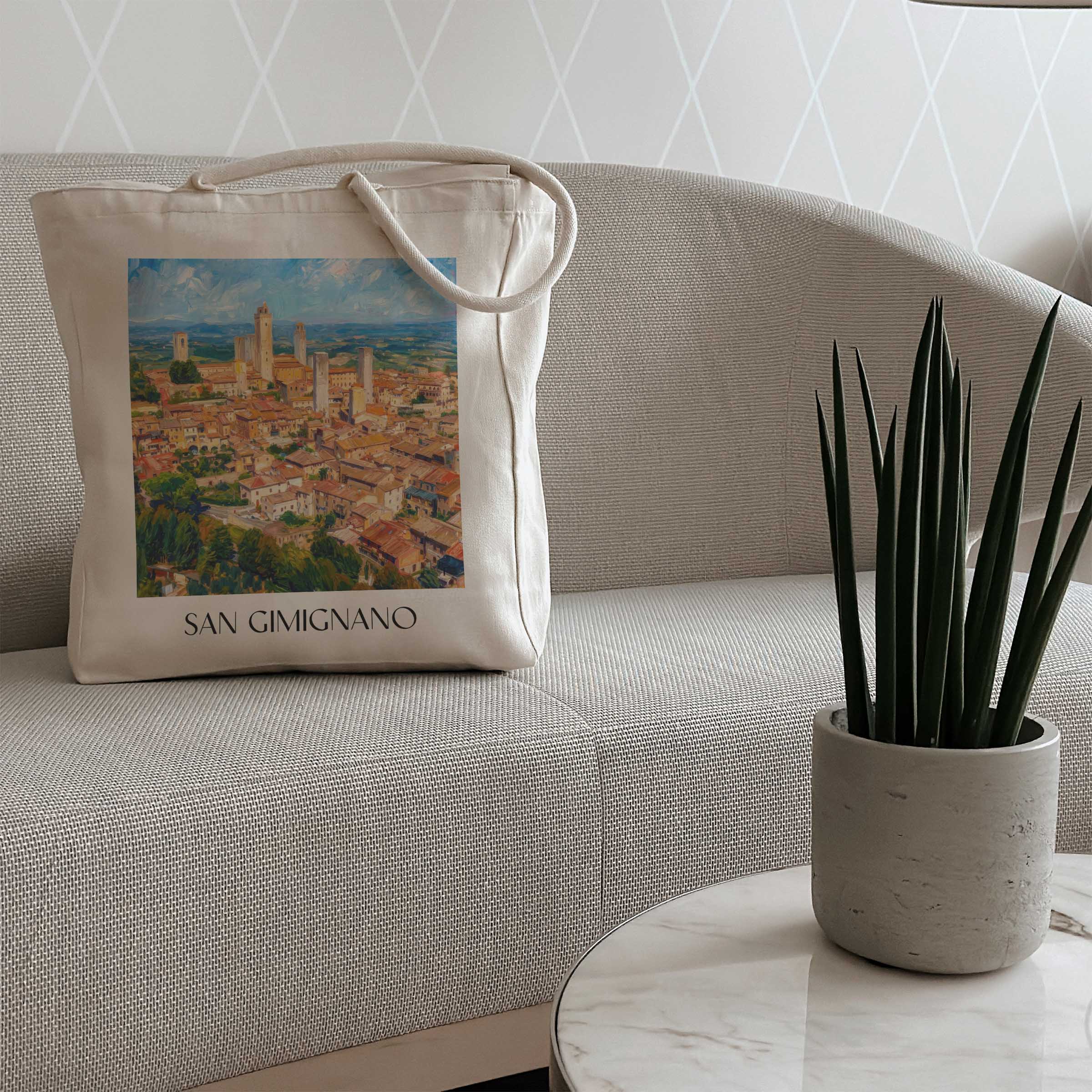 san-gimignano-toskana-italien-einkaufstasche-oil-painting-oelgemaelde