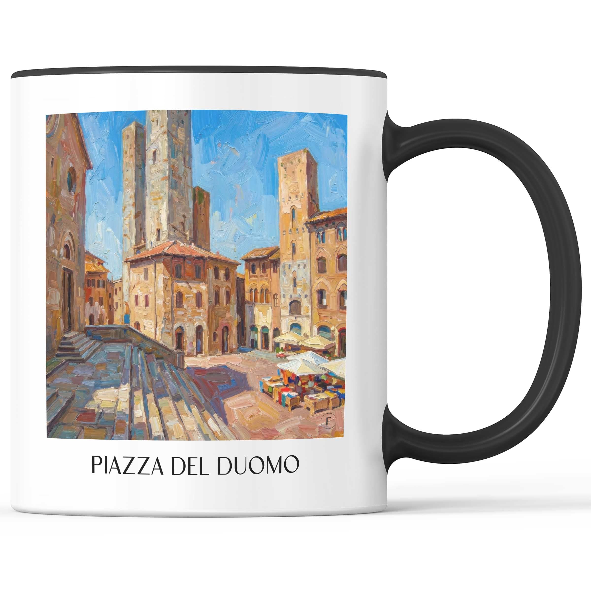 piazza-del-duomo-san-gimignano-italien-kaffeebecher-oil-painting-oelgemaelde