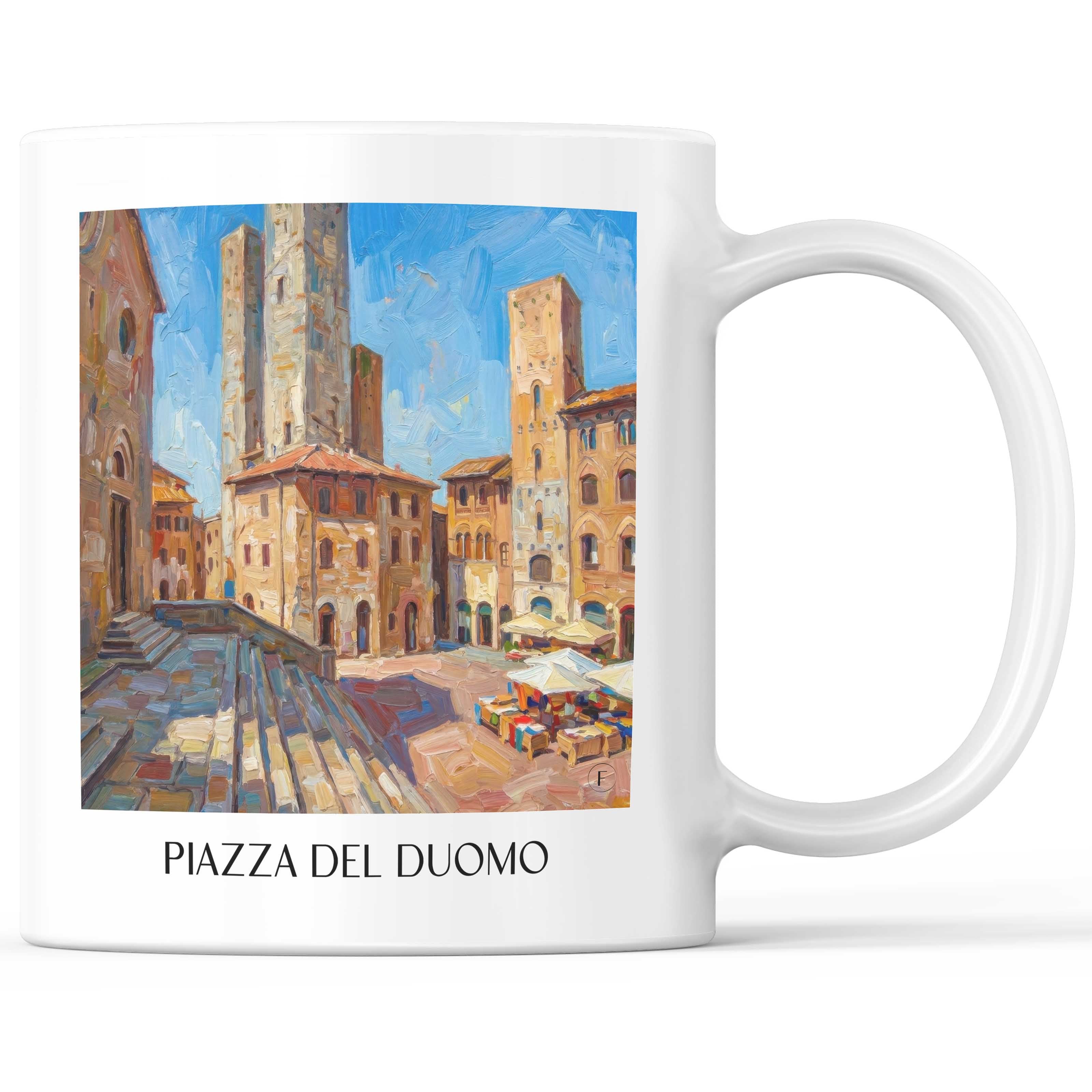 piazza-del-duomo-san-gimignano-italien-kaffeebecher-oil-painting-oelgemaelde