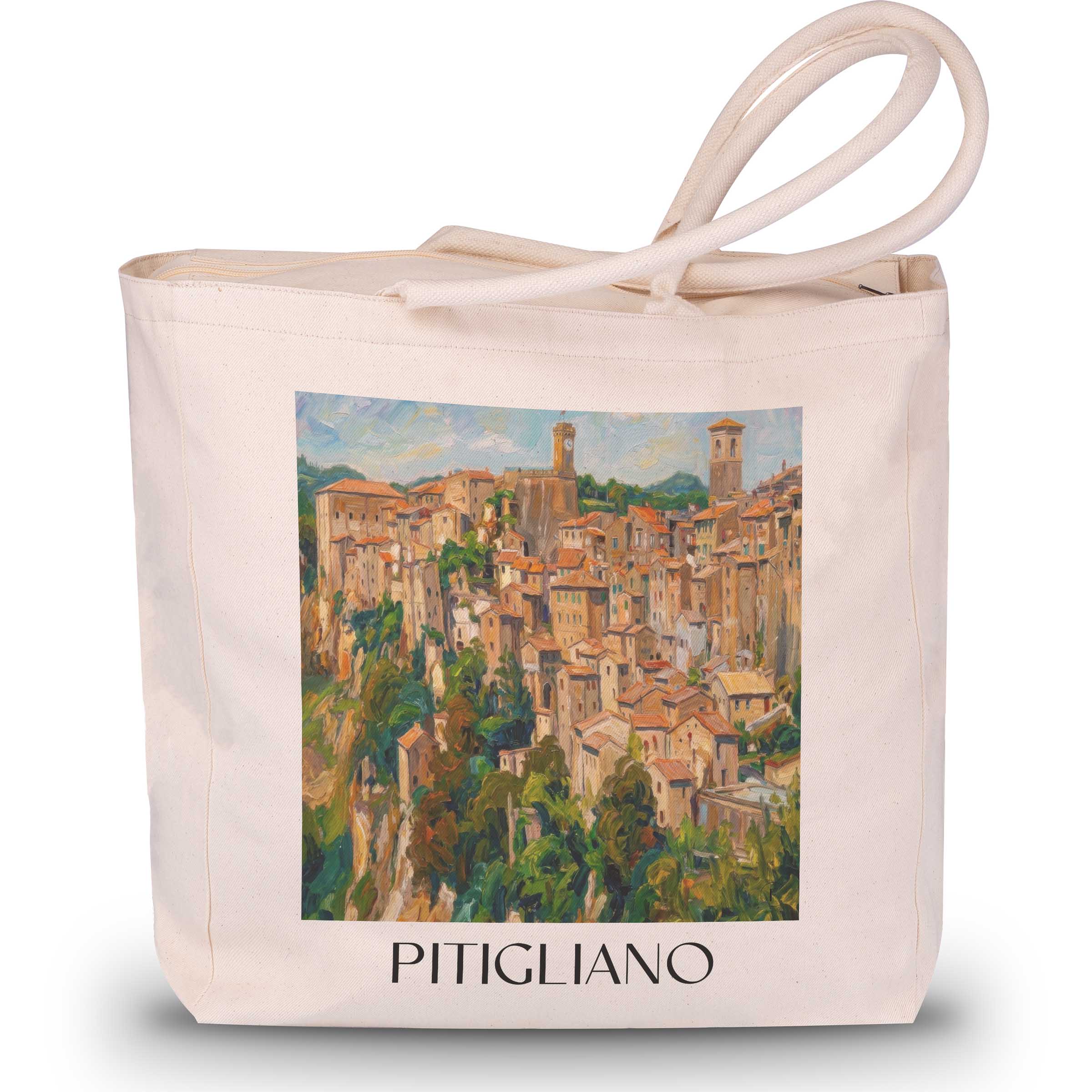 pitigliano-toskana-italien-einkaufstasche-oil-painting-oelgemaelde