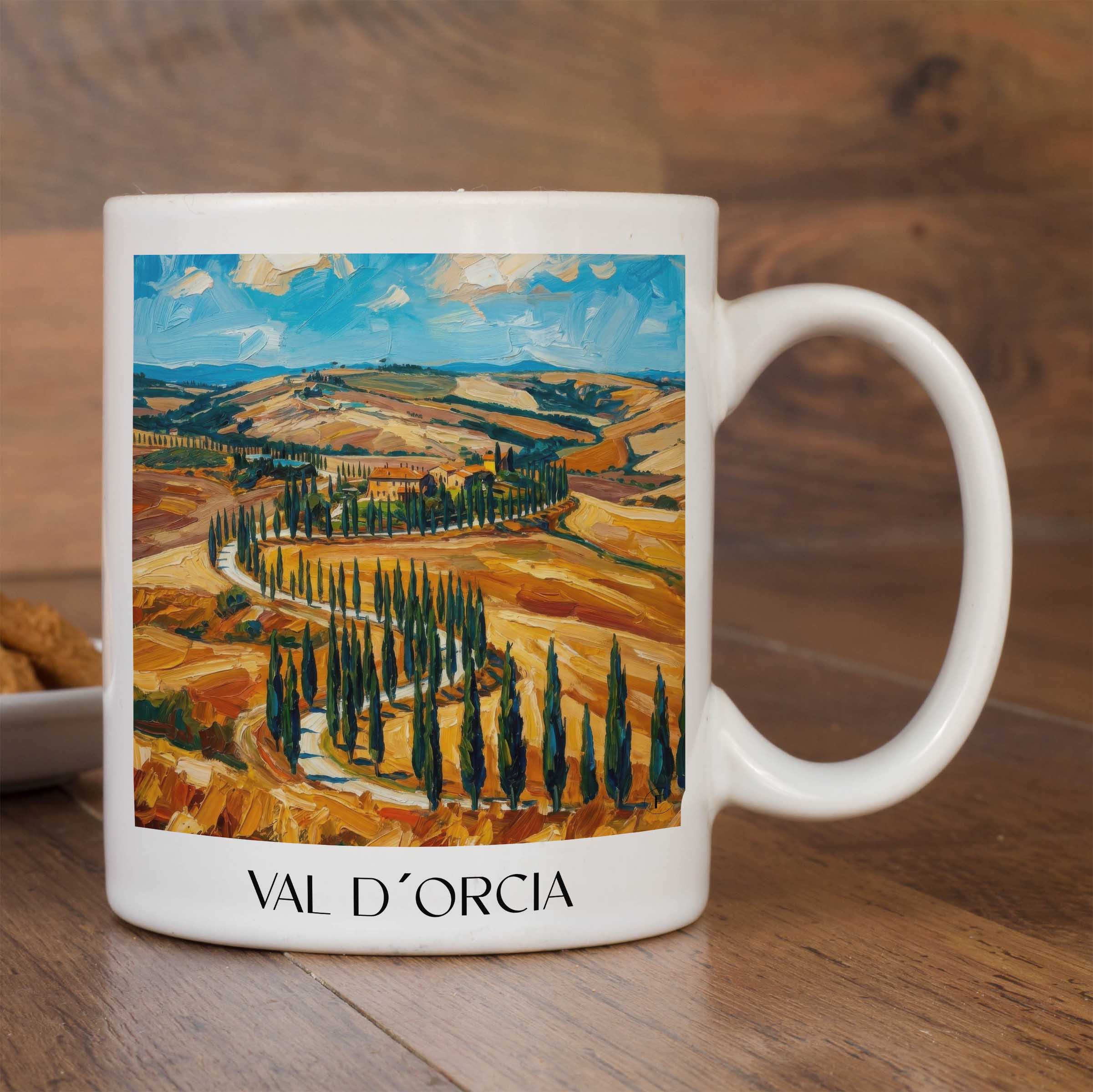 val-d´orcia-toskana-italien-kaffeebecher-oil-painting-oelgemaelde