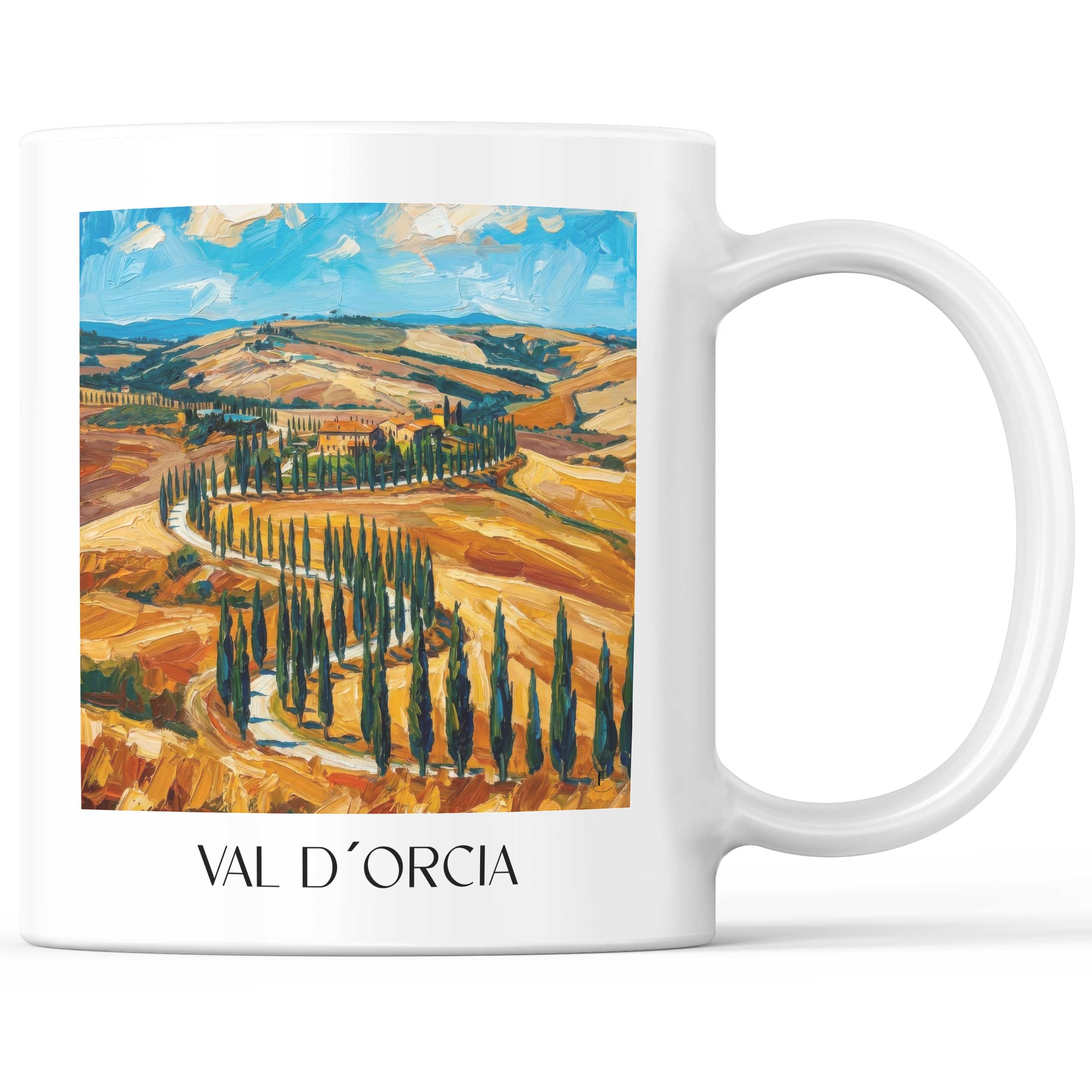 val-d´orcia-toskana-italien-kaffeebecher-oil-painting-oelgemaelde