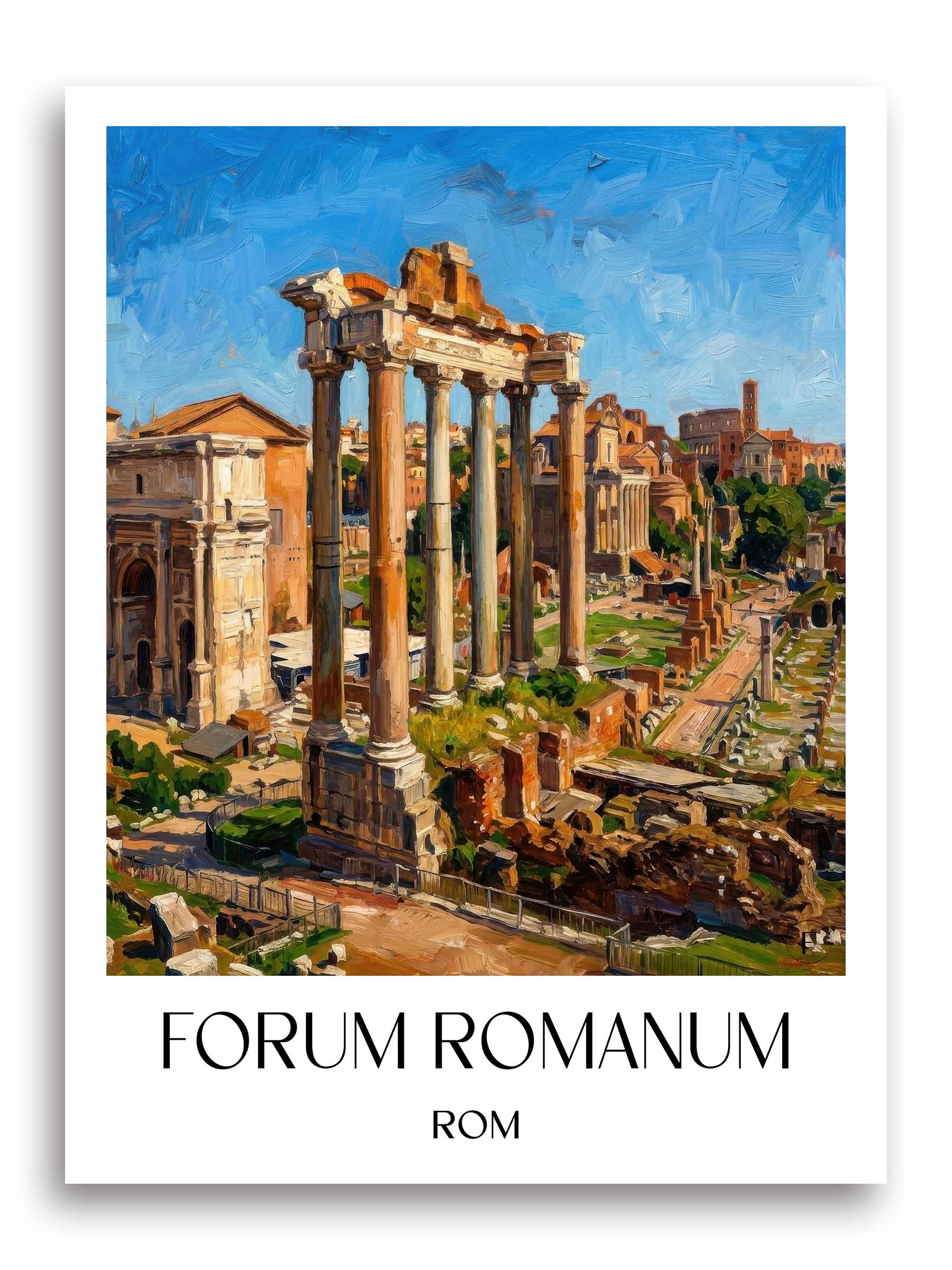 forum-romanum-rom-italien-poster-oil-painting-oelgemaelde
