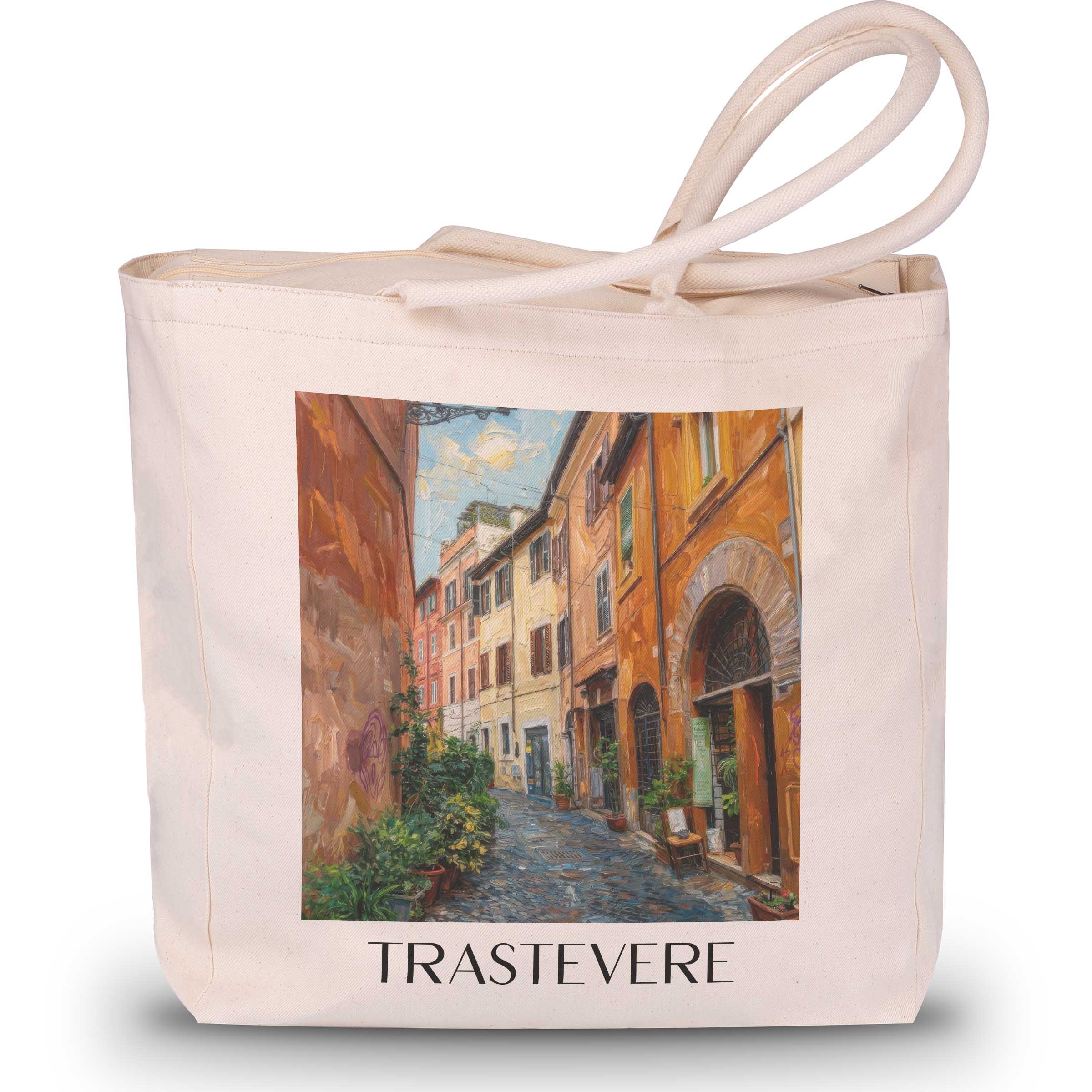 trastevere-rom-italien-einkaufstasche-oil-painting-oelgemaelde