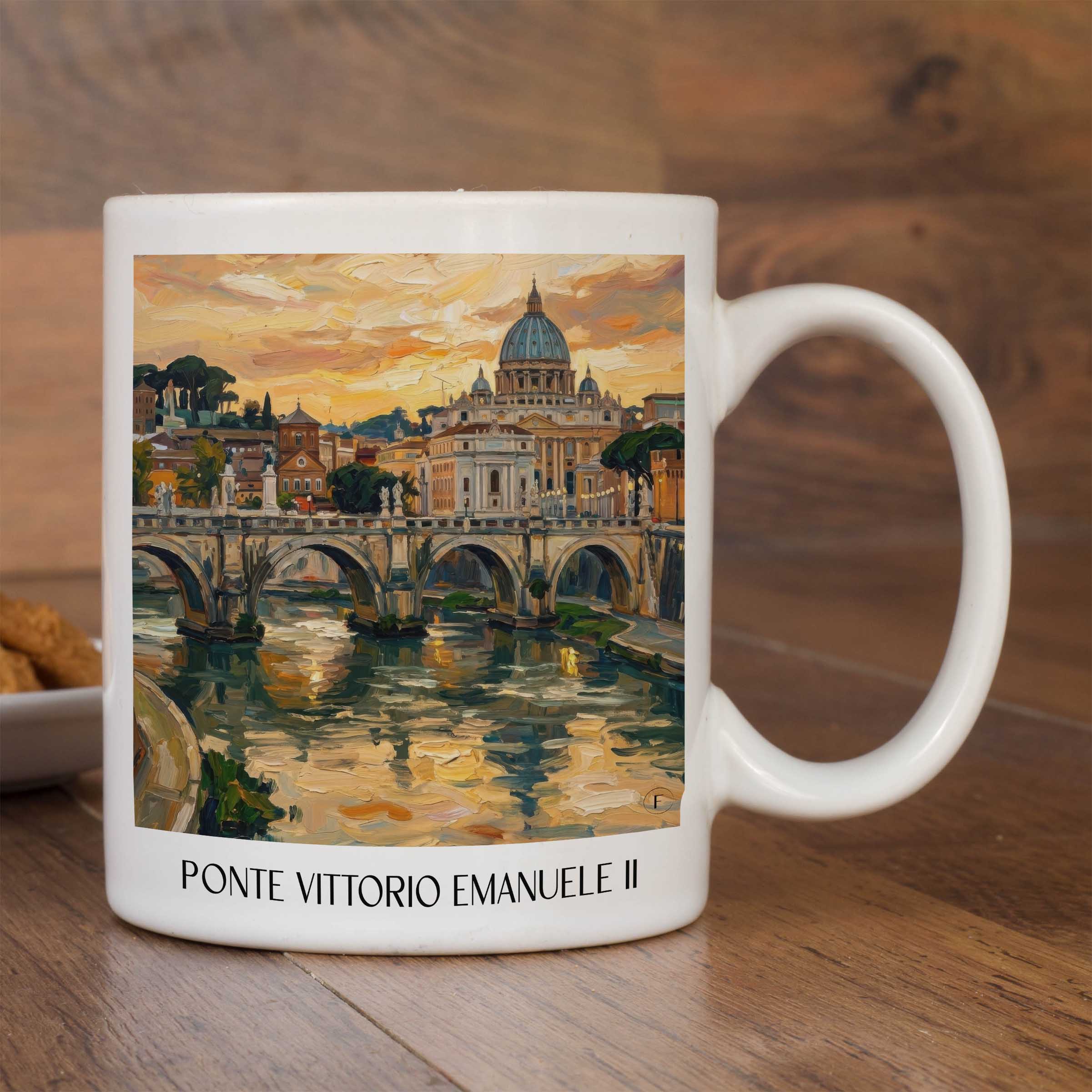 ponte-vittorio-emanuele-ii-rom-italien-kaffeebecher-oil-painting-oelgemaelde