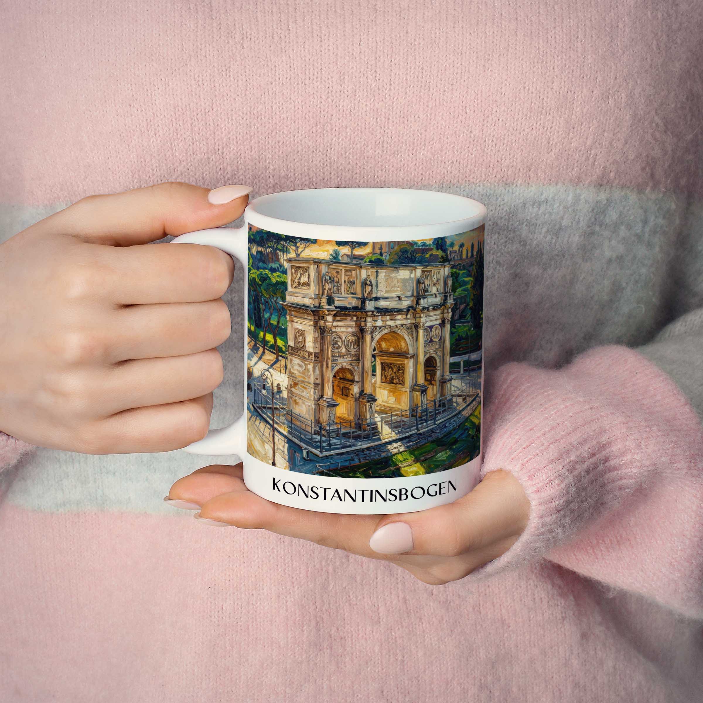 konstantinsbogen-rom-italien-kaffeebecher-oil-painting-oelgemaelde