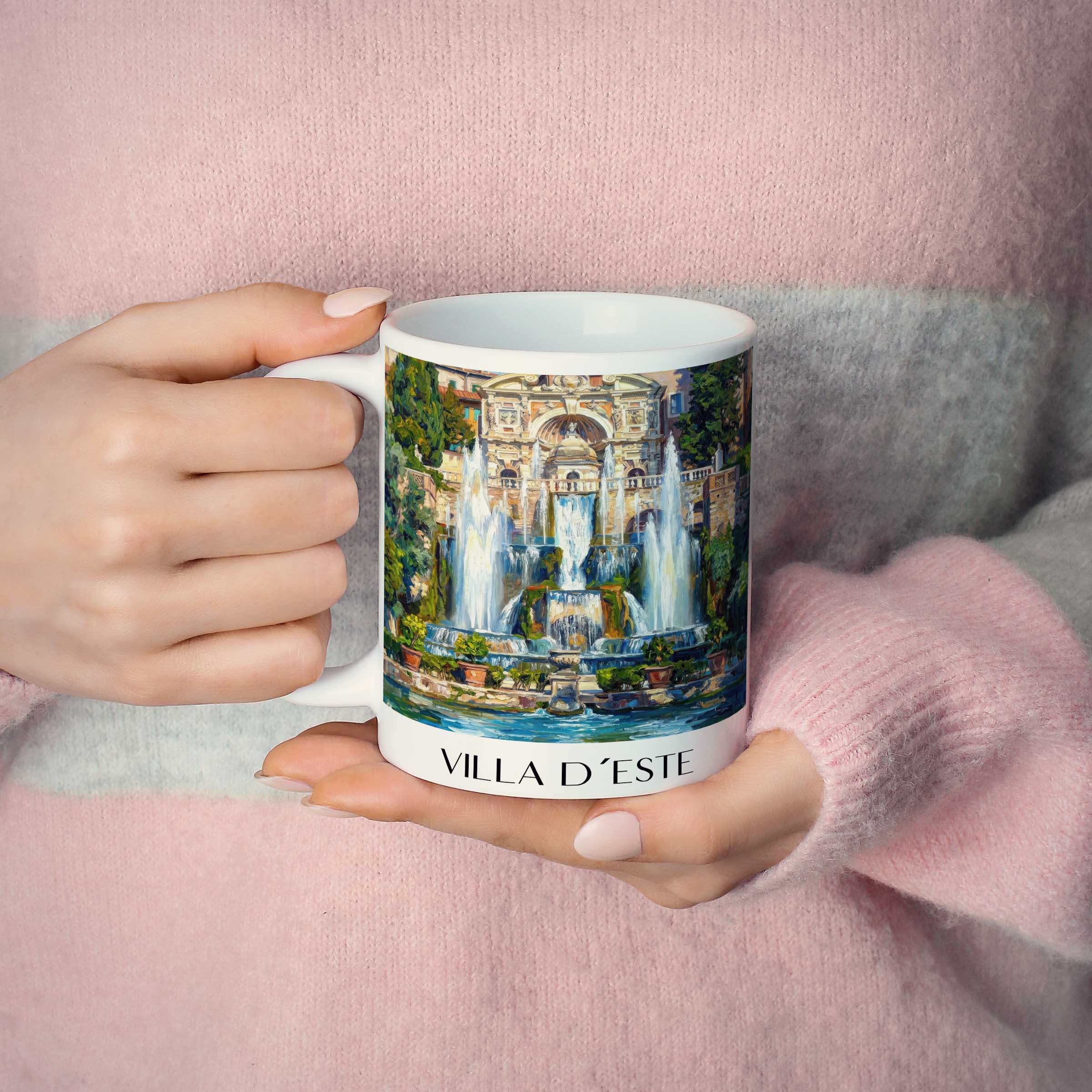 villa-d´este-tivoli-italien-kaffeebecher-oil-painting-oelgemaelde