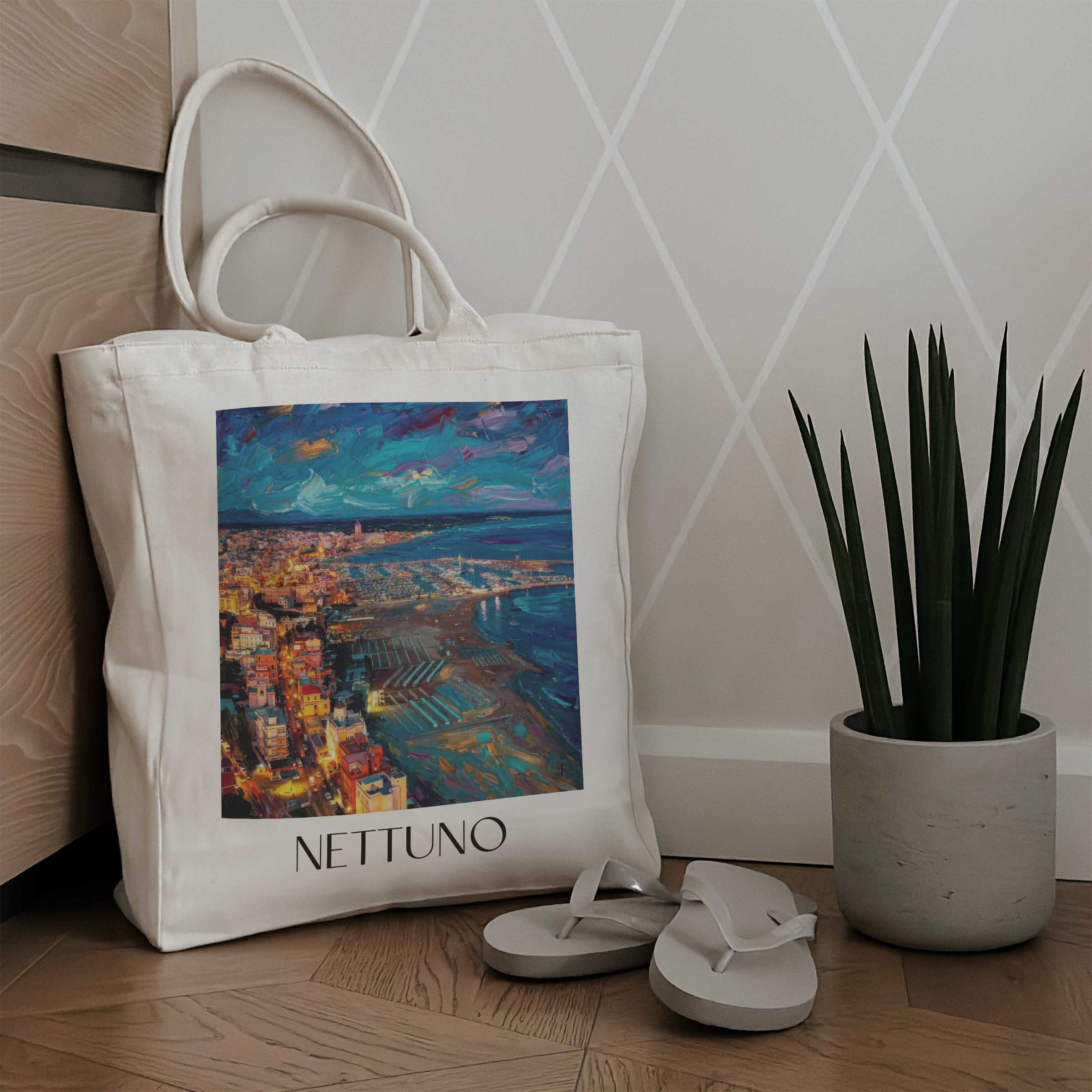 nettuno-latium-italien-einkaufstasche-oil-painting-oelgemaelde