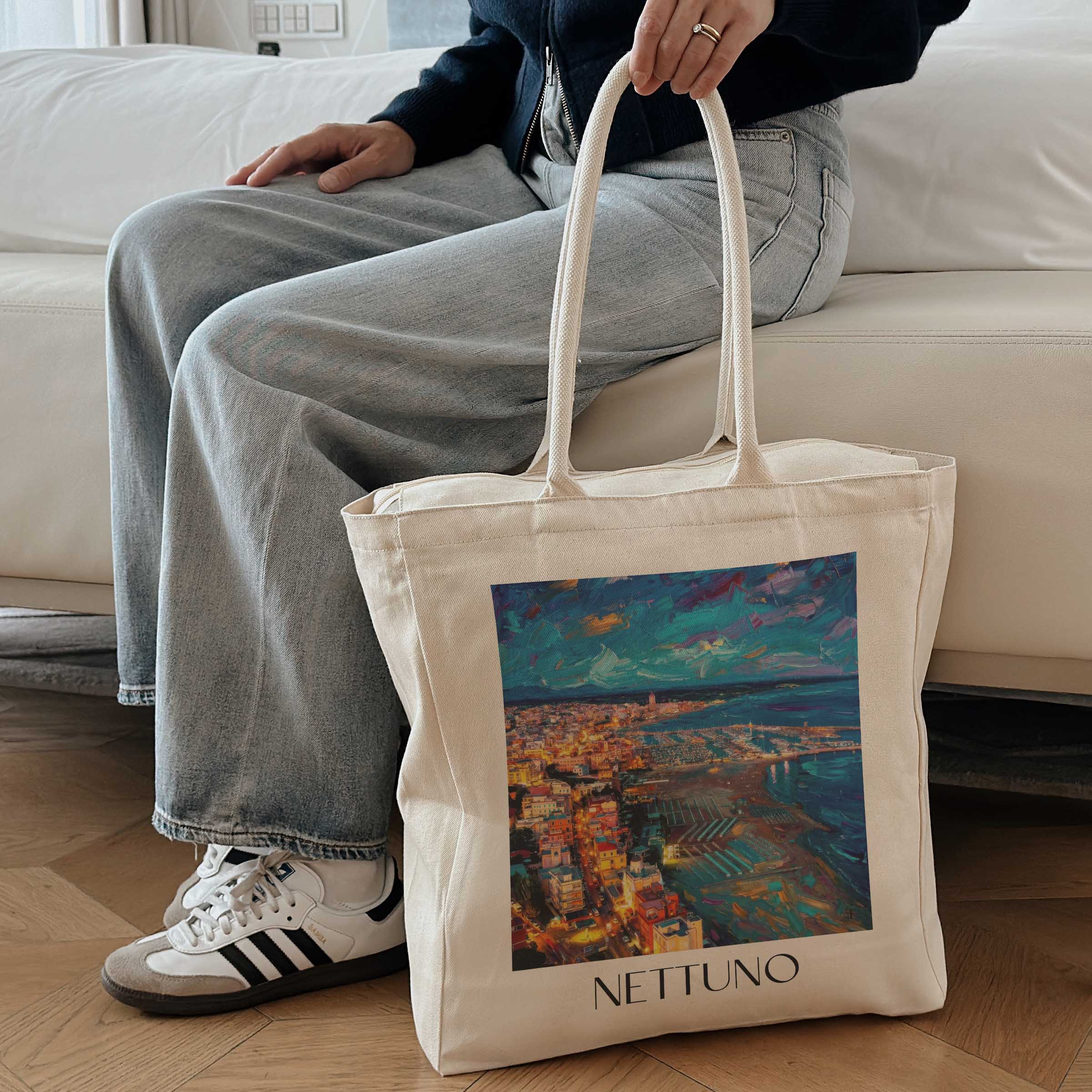 nettuno-latium-italien-einkaufstasche-oil-painting-oelgemaelde