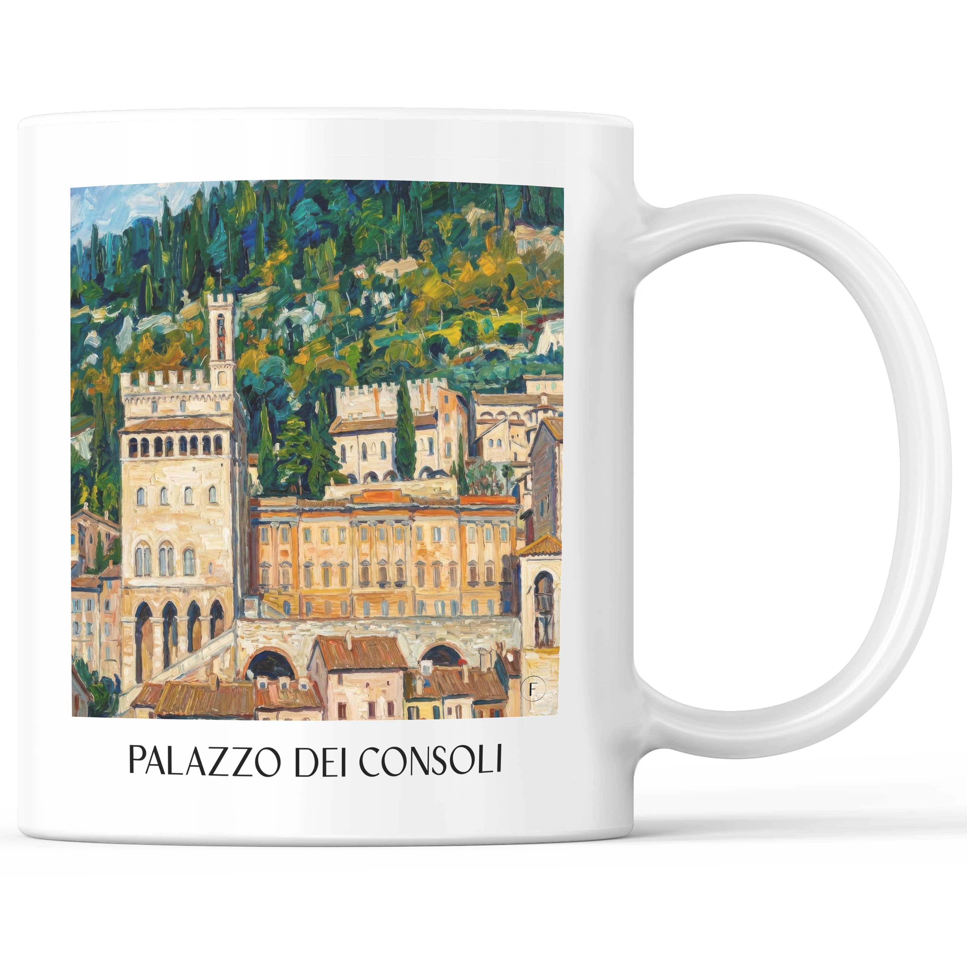 palazzo-dei-consoli-gubbio-italien-kaffeebecher-oil-painting-oelgemaelde