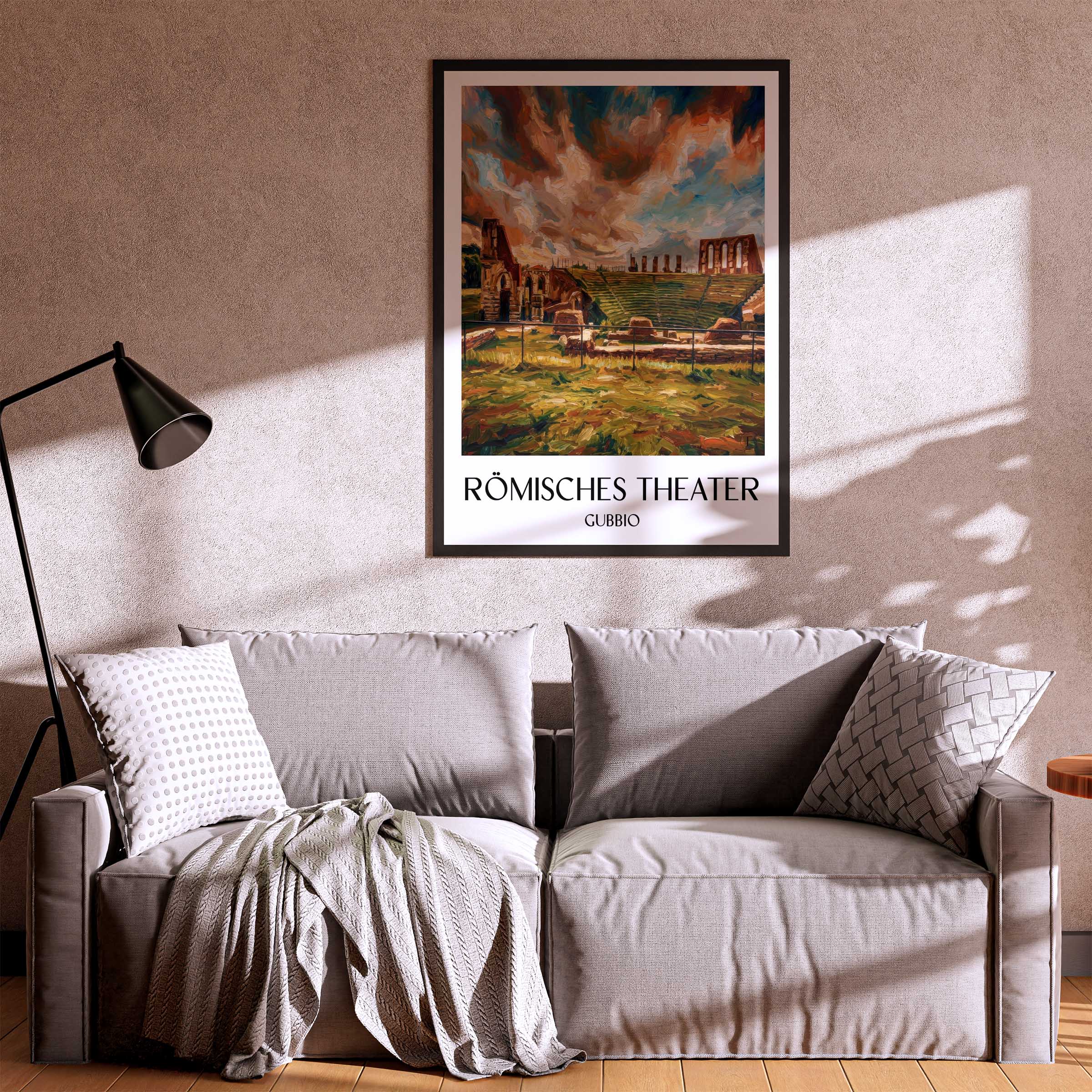 römisches-theater-gubbio-italien-poster-oil-painting-oelgemaelde