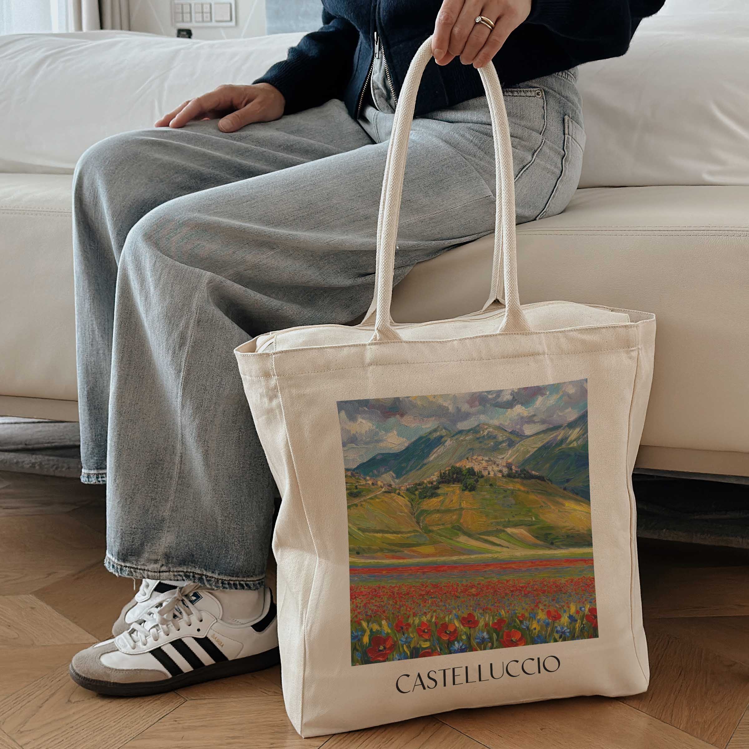 castelluccio-umbrien-italien-einkaufstasche-oil-painting-oelgemaelde