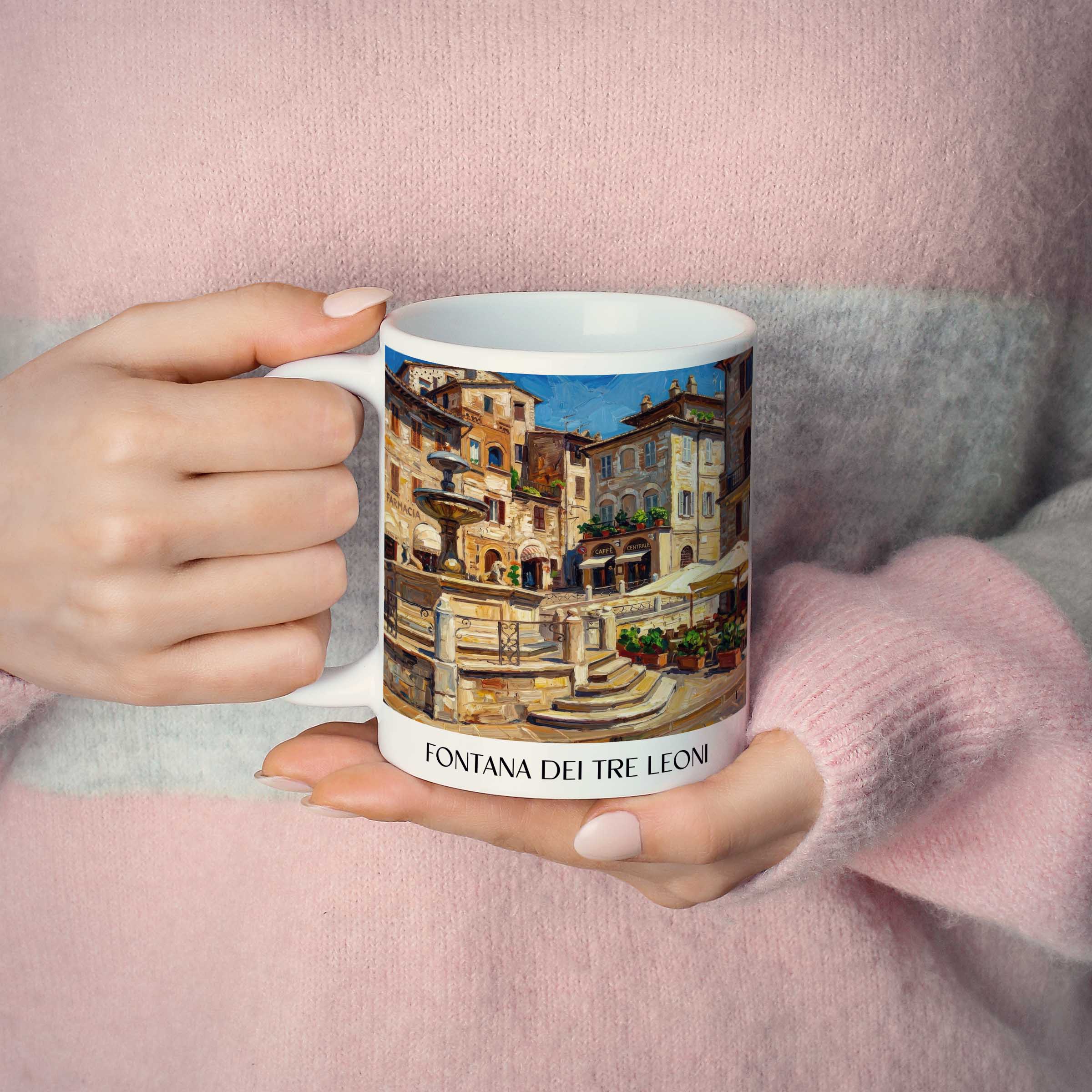 fontana-dei-tre-leoni-assisi-italien-kaffeebecher-oil-painting-oelgemaelde