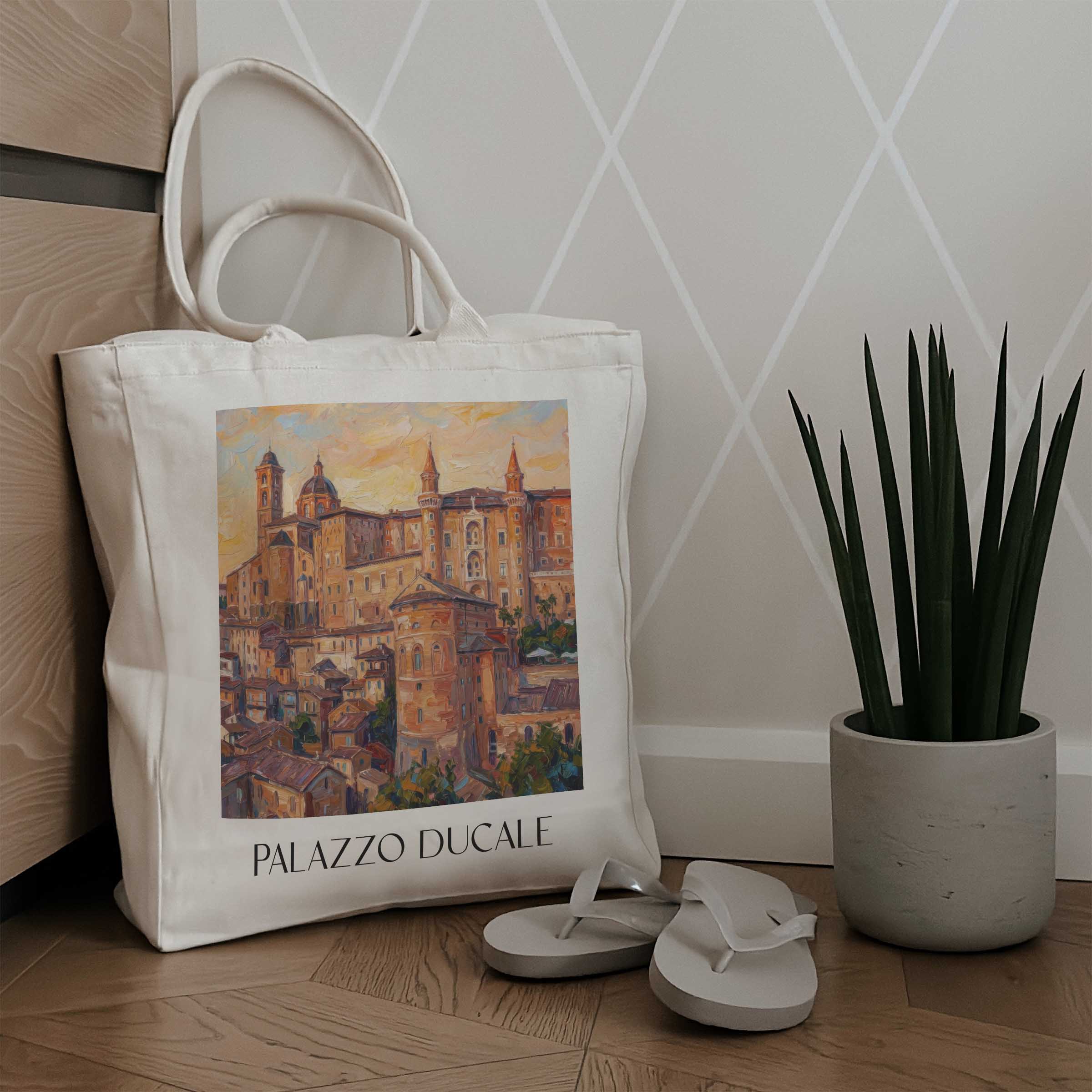 palazzo-ducale-urbino-italien-einkaufstasche-oil-painting-oelgemaelde