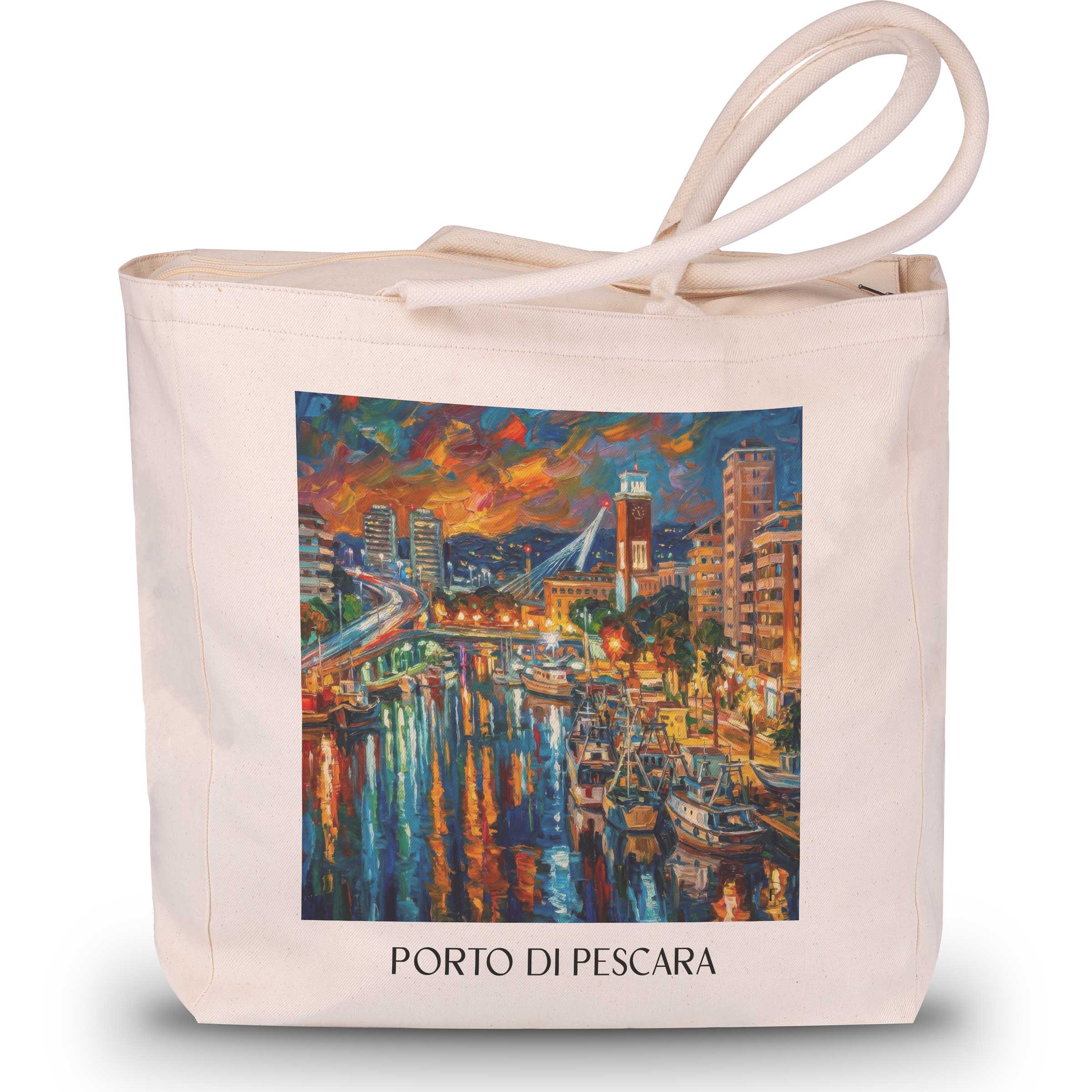 porto-di-pescara-abruzzen-italien-einkaufstasche-oil-painting-oelgemaelde