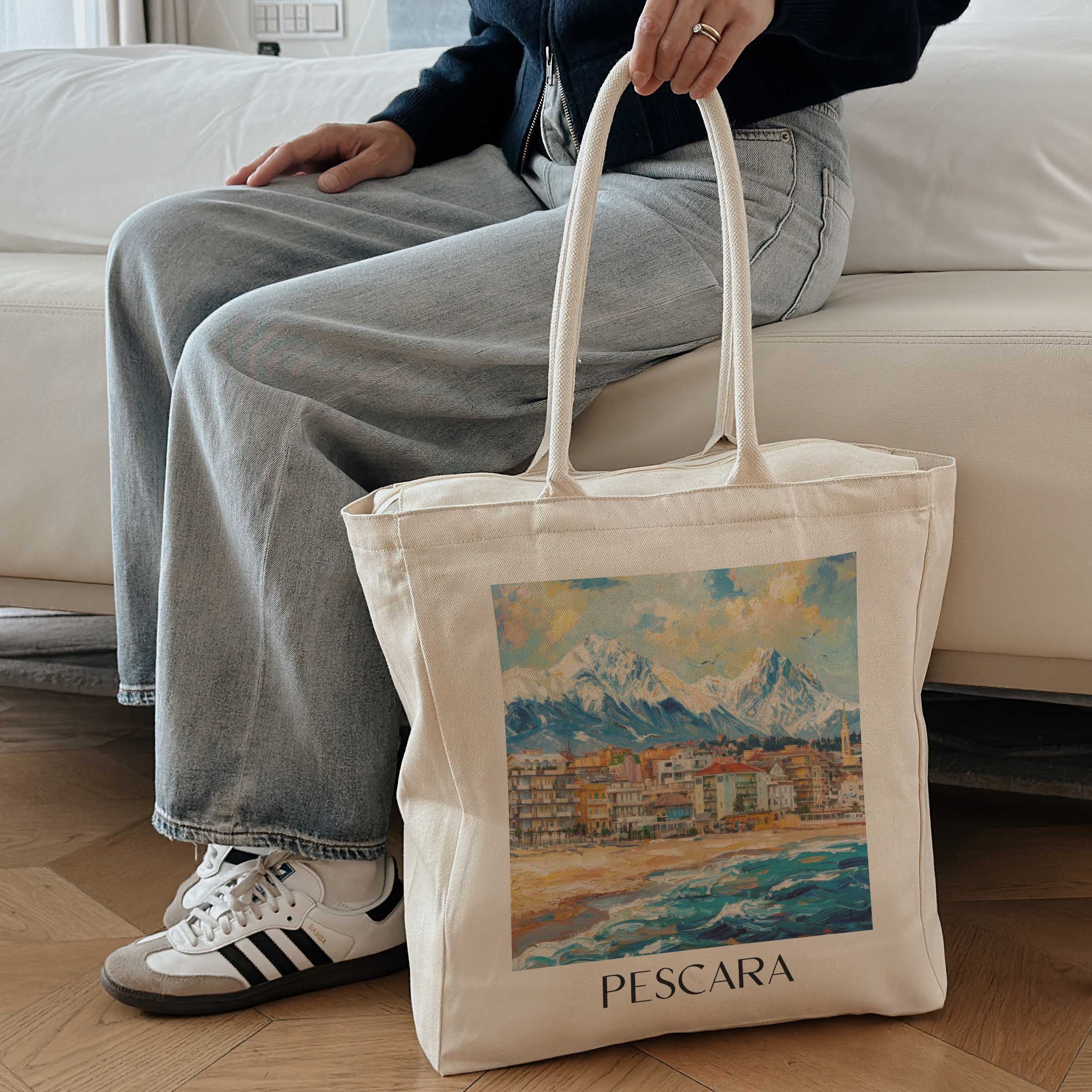 pescara-abruzzen-italien-einkaufstasche-oil-painting-oelgemaelde