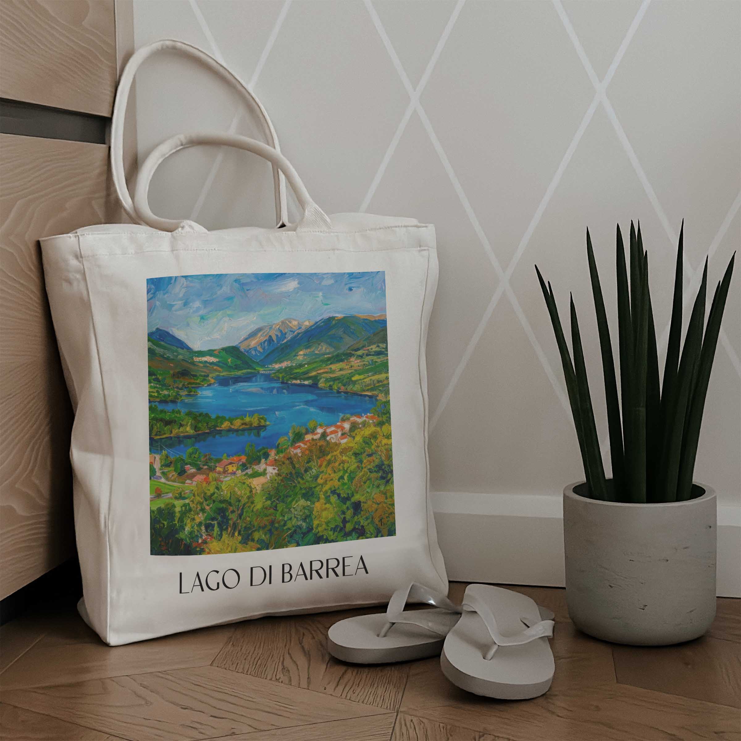 lago-di-barrea-l´aquila-italien-einkaufstasche-oil-painting-oelgemaelde
