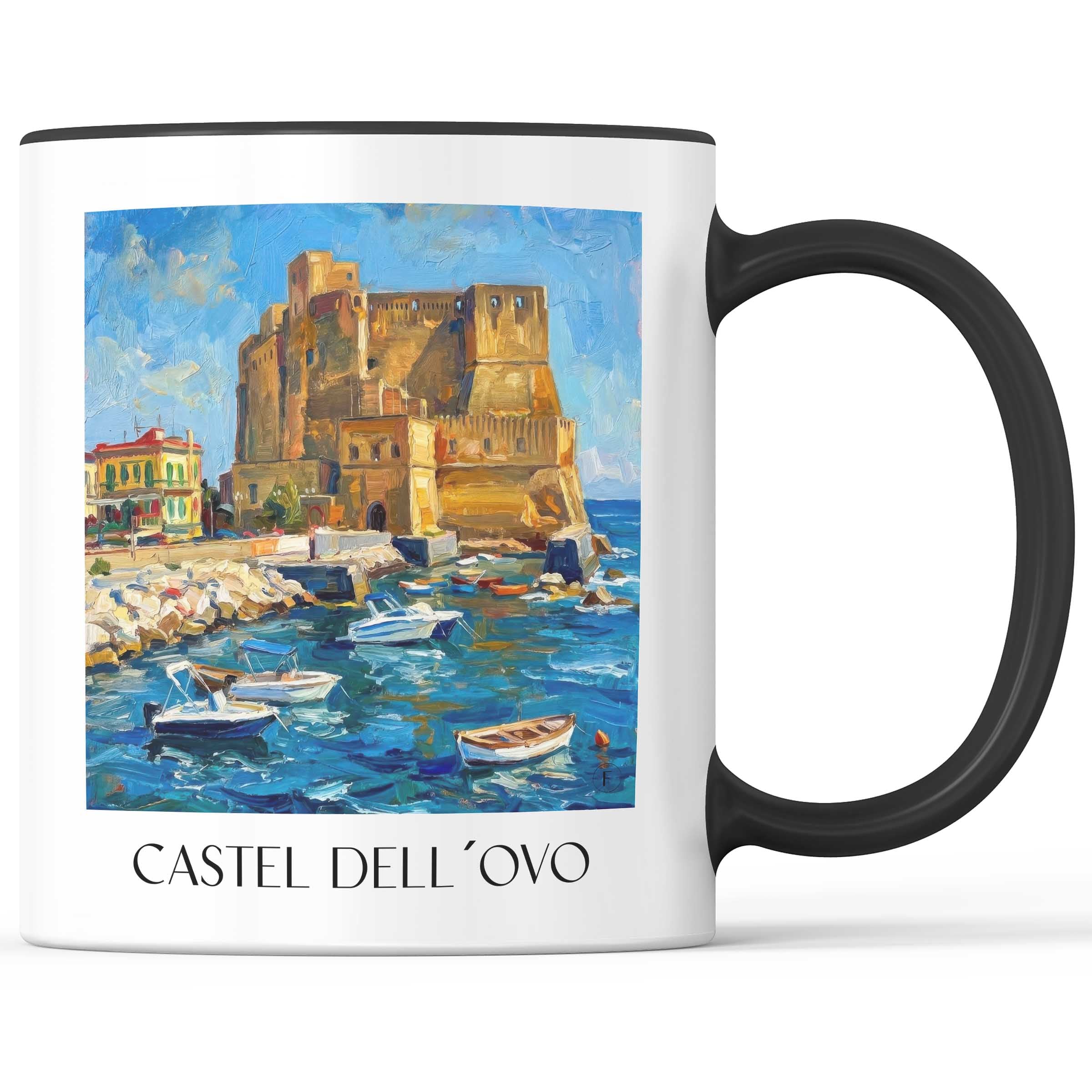 castel-dell´ovo-neapel-italien-kaffeebecher-oil-painting-oelgemaelde