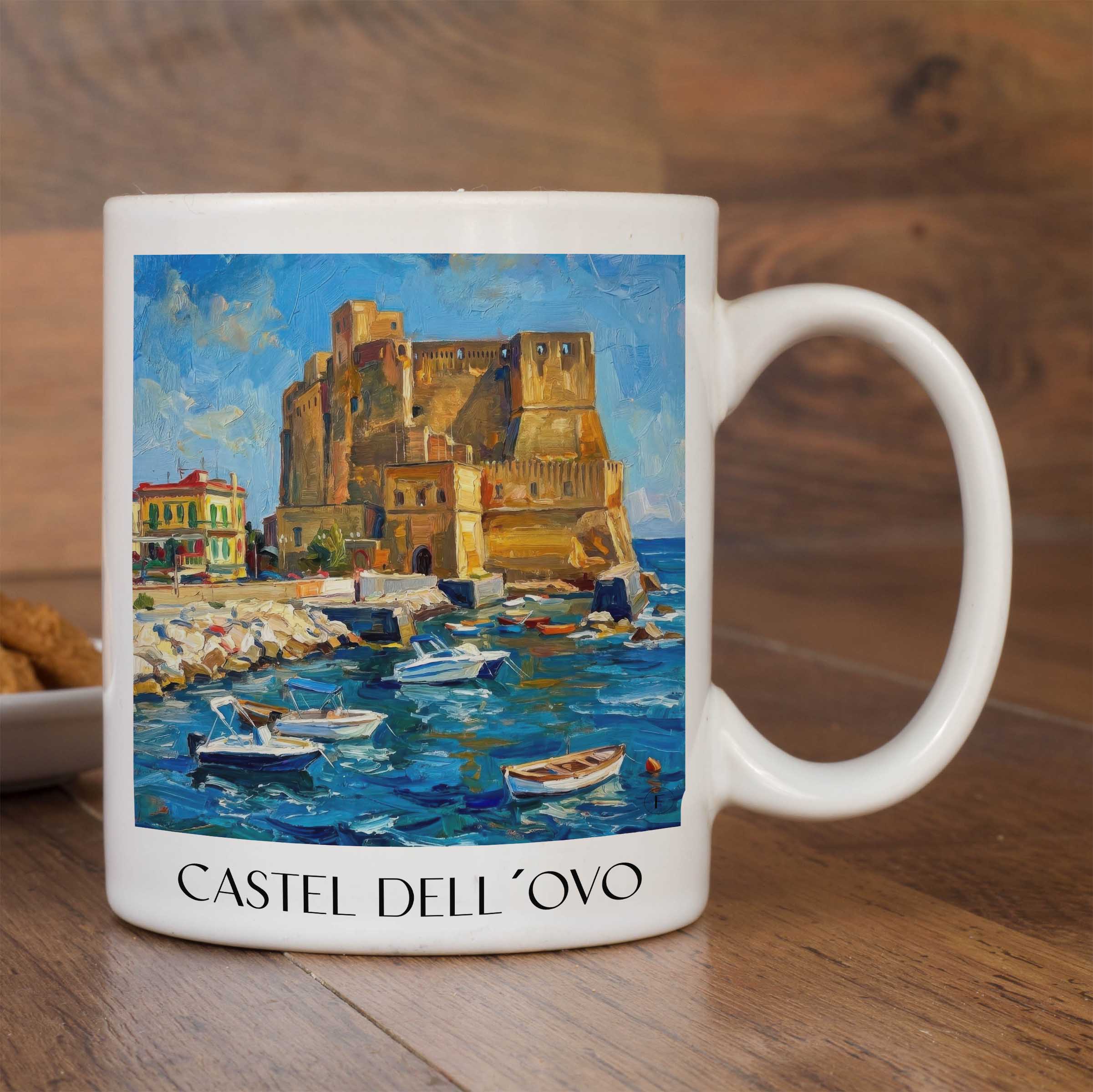 castel-dell´ovo-neapel-italien-kaffeebecher-oil-painting-oelgemaelde