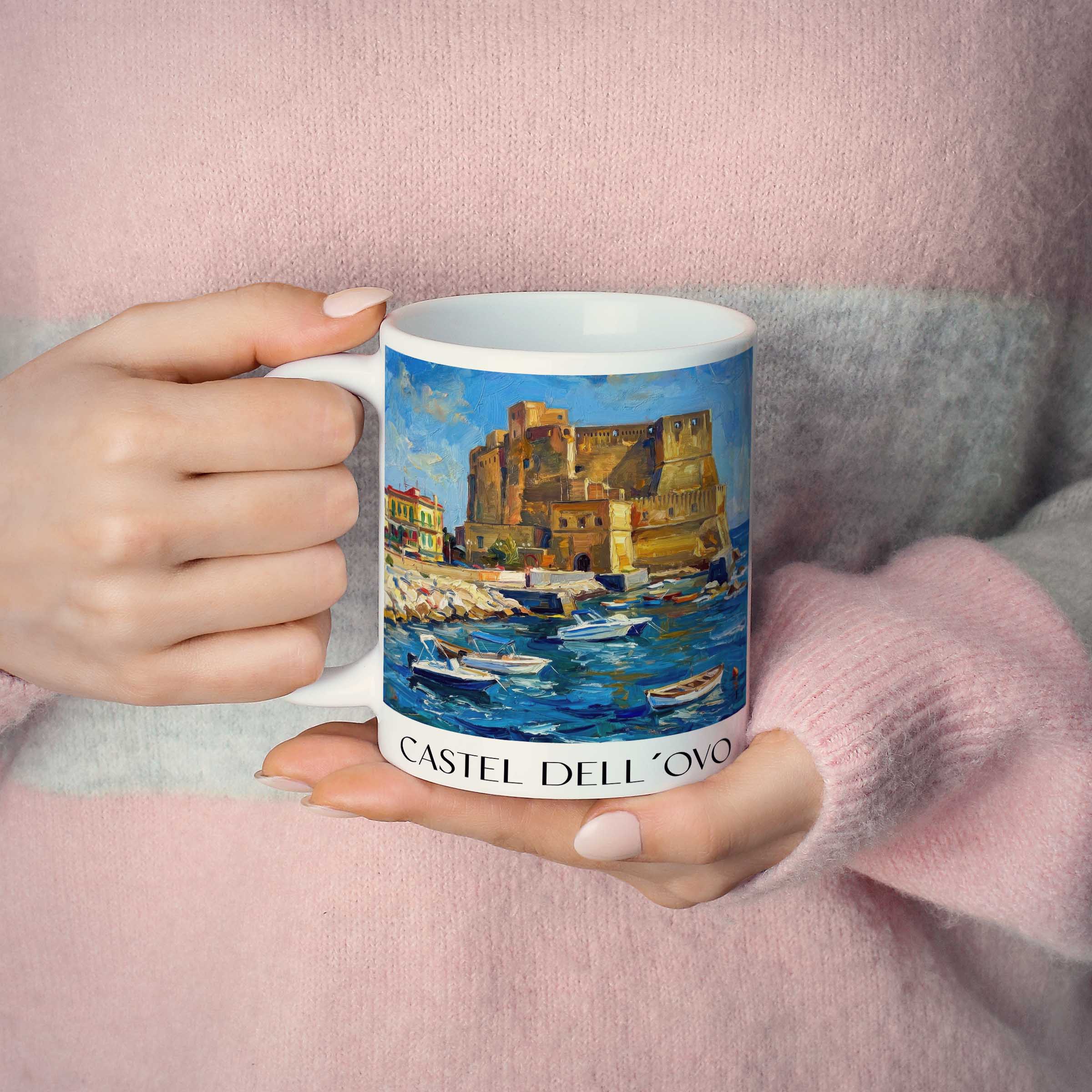 castel-dell´ovo-neapel-italien-kaffeebecher-oil-painting-oelgemaelde