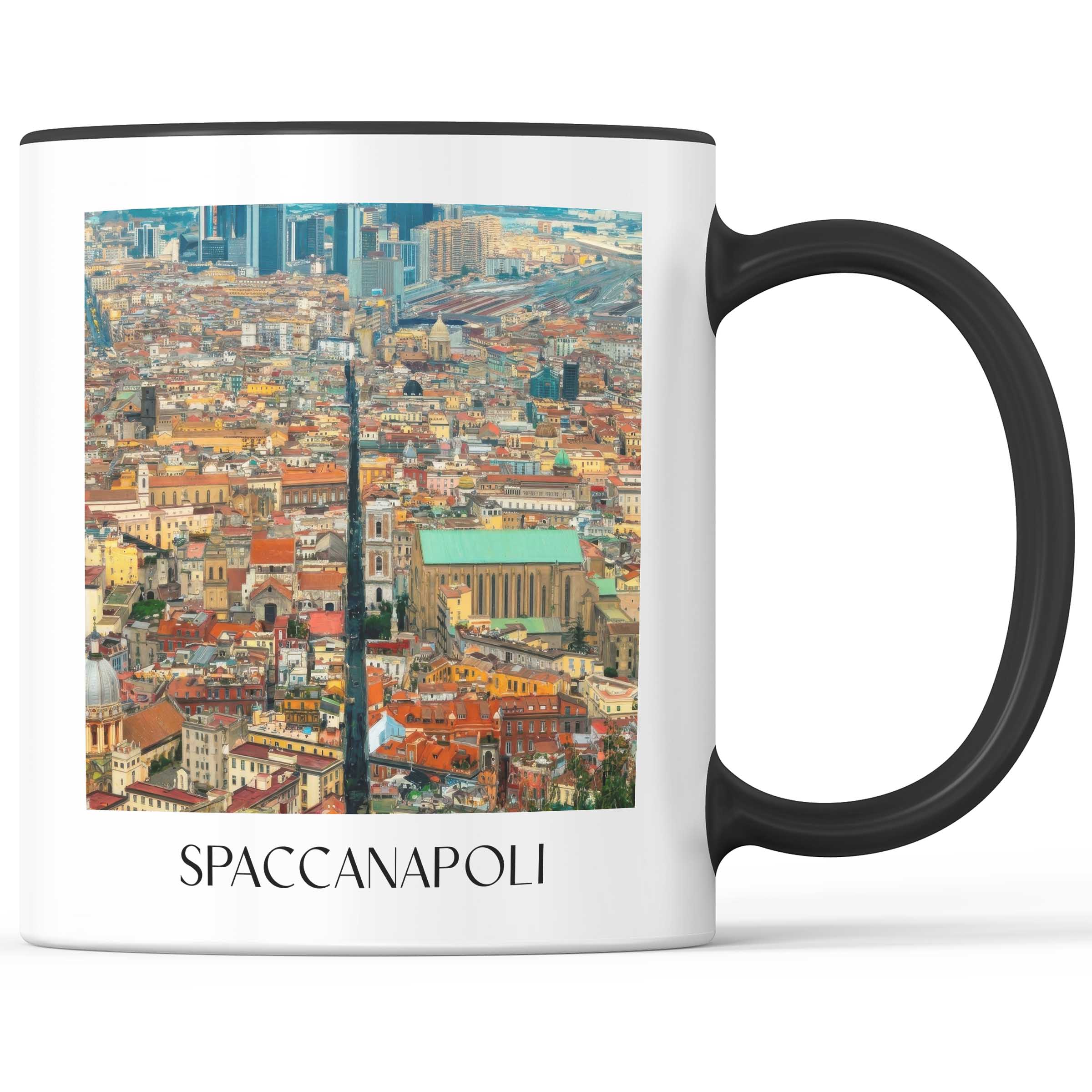Spaccanapoli Kaffeebecher - Neapel - Italien Becher - Kaffeetasse im Ölgemälde Stil