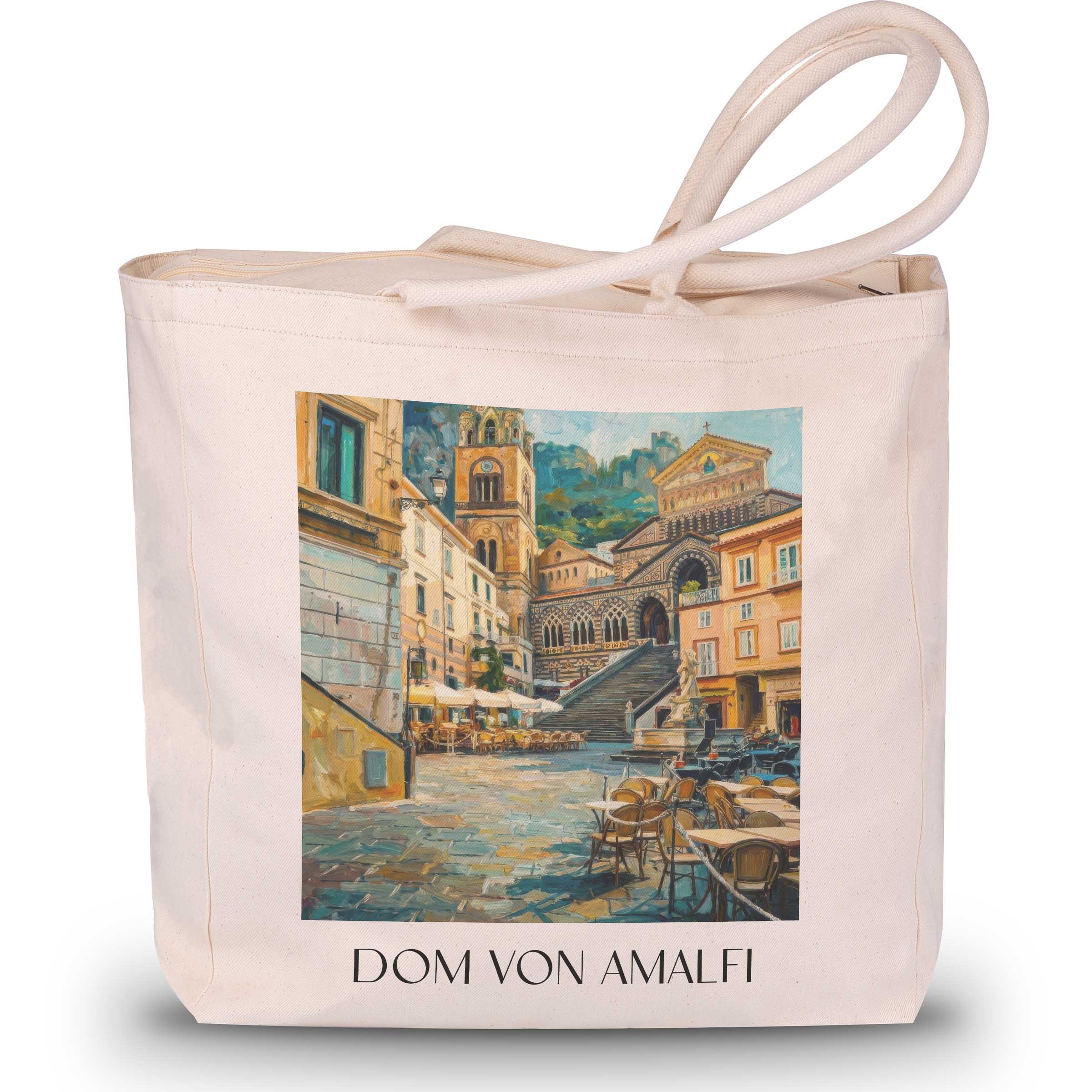 dom-von-amalfi-kampanien-italien-einkaufstasche-oil-painting-oelgemaelde