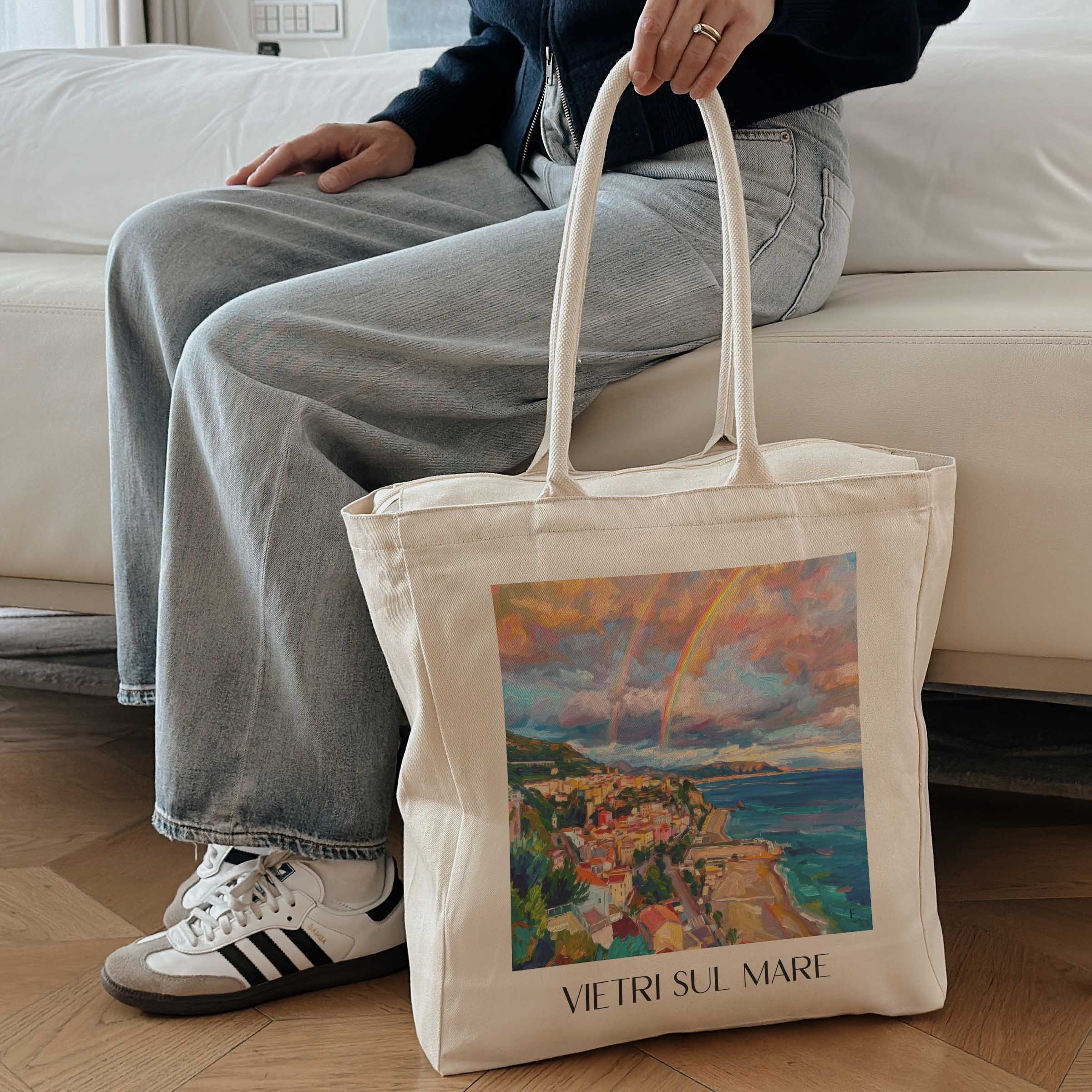 vietri-sul-mare-kampanien-italien-einkaufstasche-oil-painting-oelgemaelde