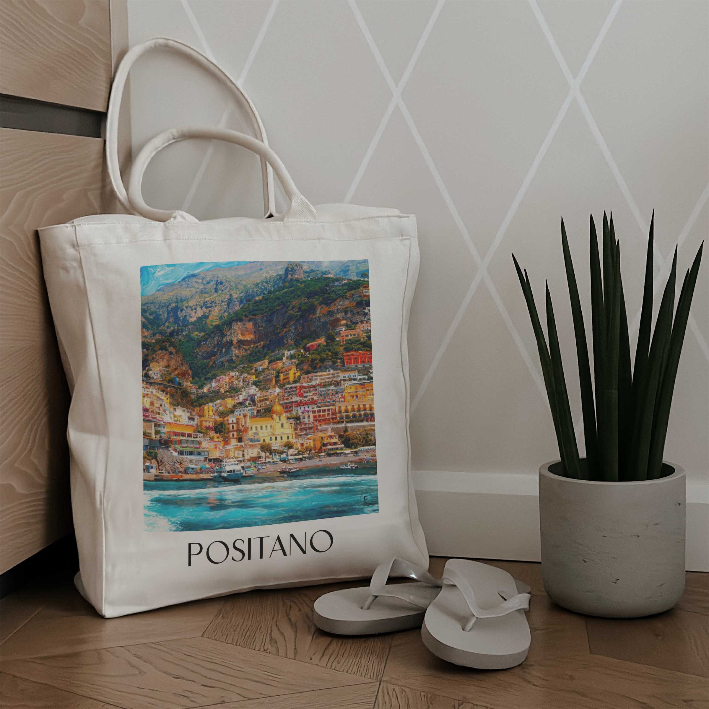 positano-kampanien-italien-einkaufstasche-oil-painting-oelgemaelde