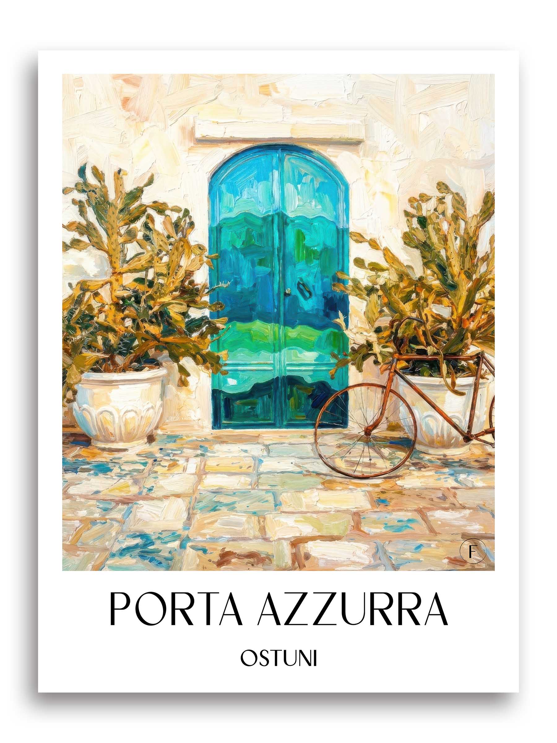 porta-azzurra-ostuni-italien-poster-oil-painting-oelgemaelde