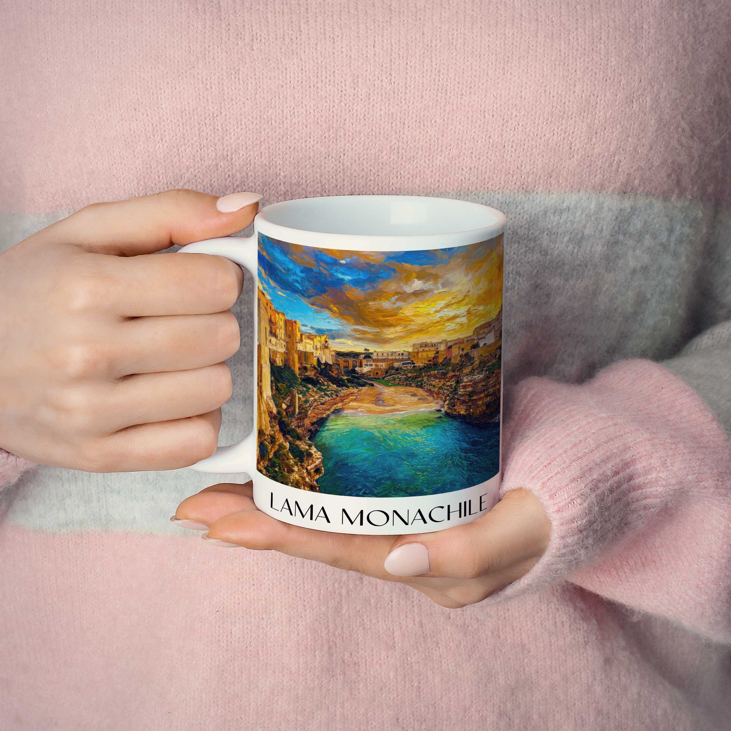 lama-monachile-polignano-a-mare-italien-kaffeebecher-oil-painting-oelgemaelde