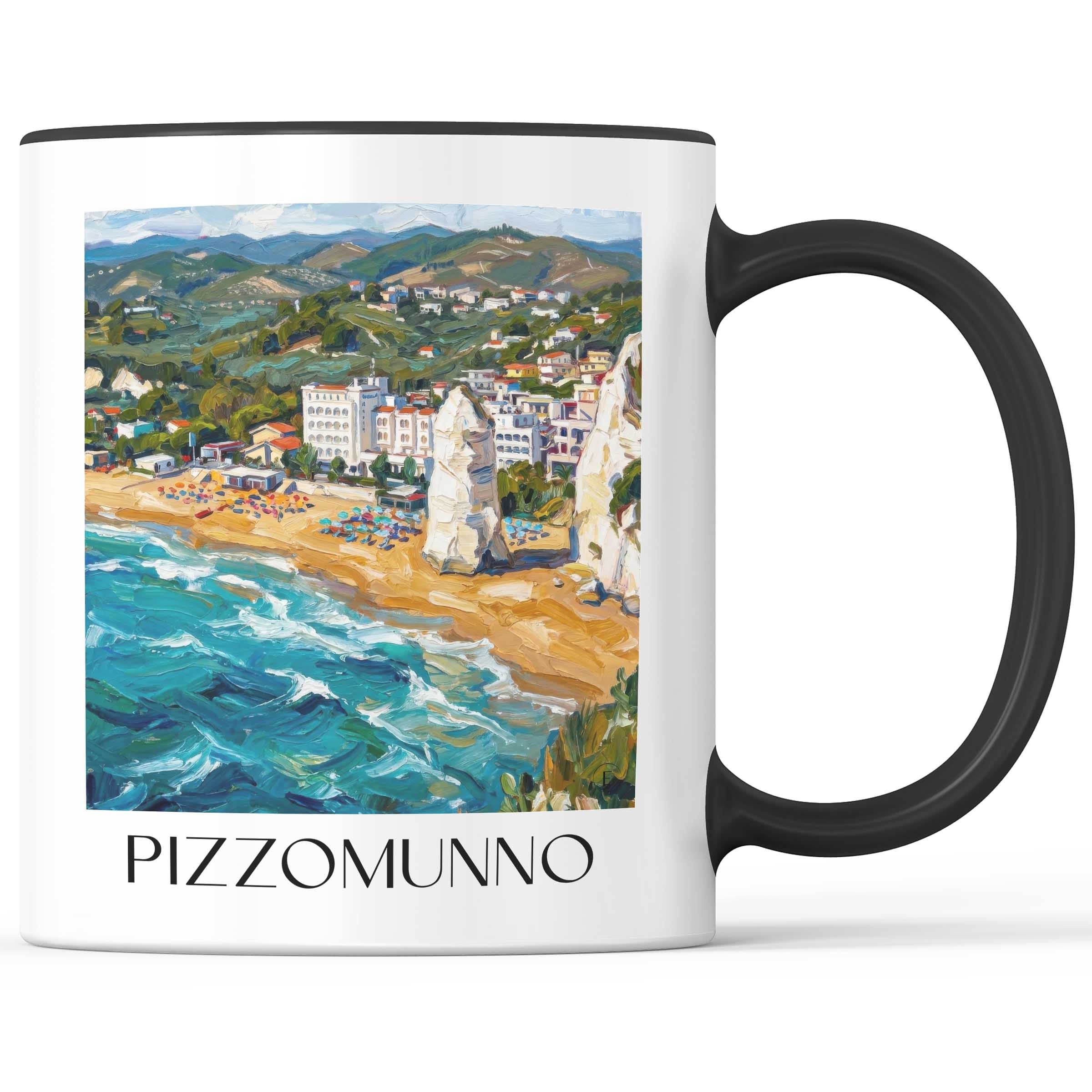 pizzomunno-vieste-italien-kaffeebecher-oil-painting-oelgemaelde