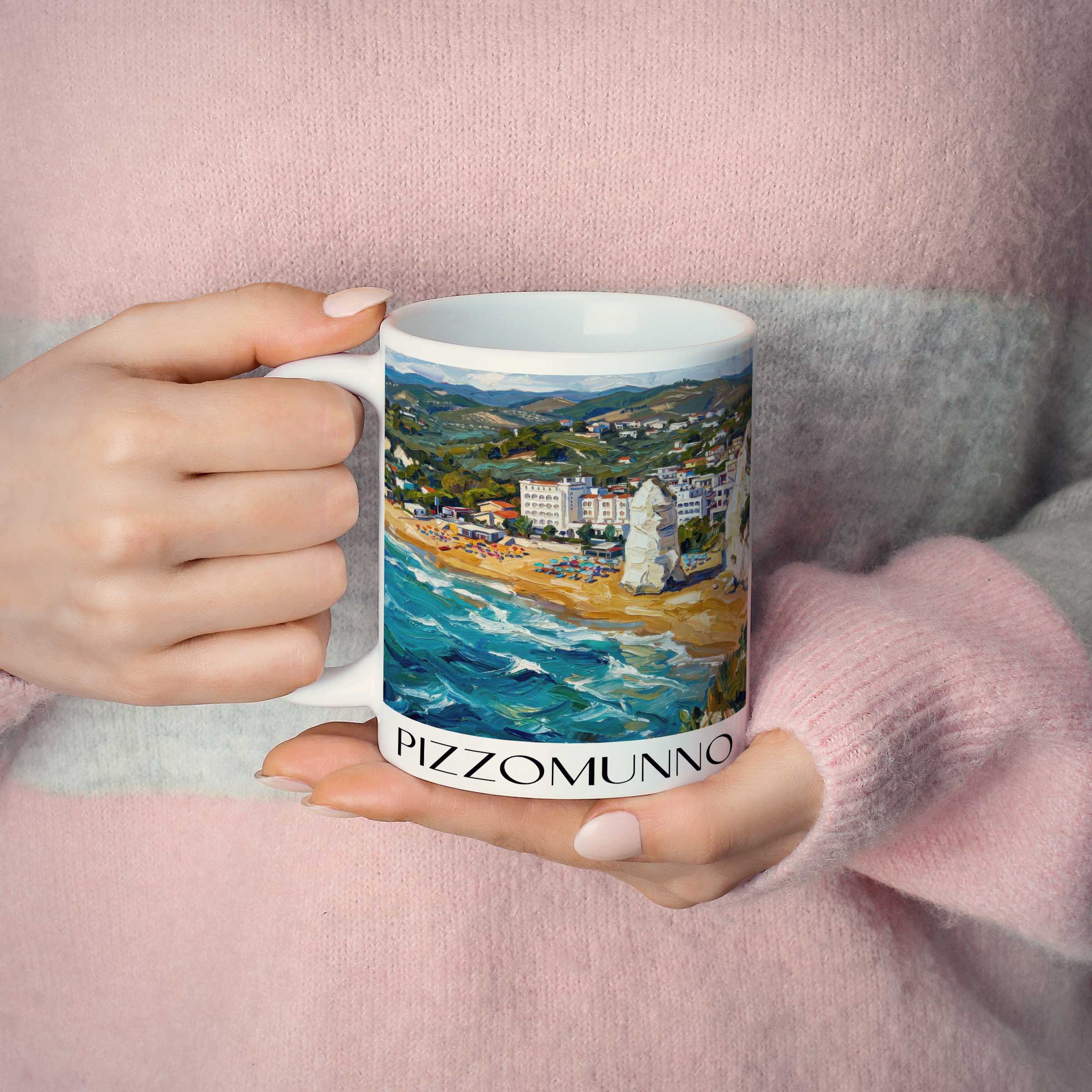 pizzomunno-vieste-italien-kaffeebecher-oil-painting-oelgemaelde