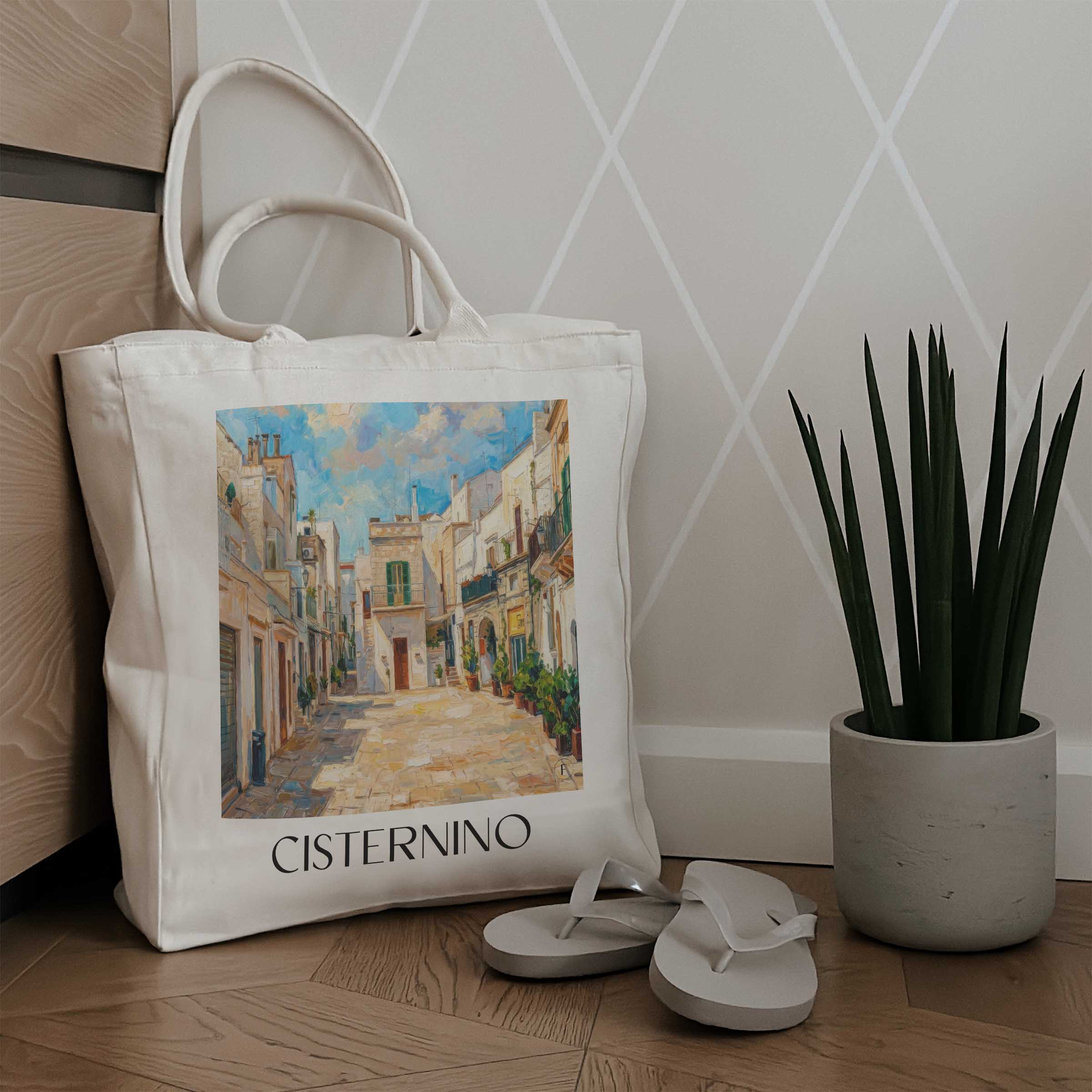 cisternino-apulien-italien-einkaufstasche-oil-painting-oelgemaelde
