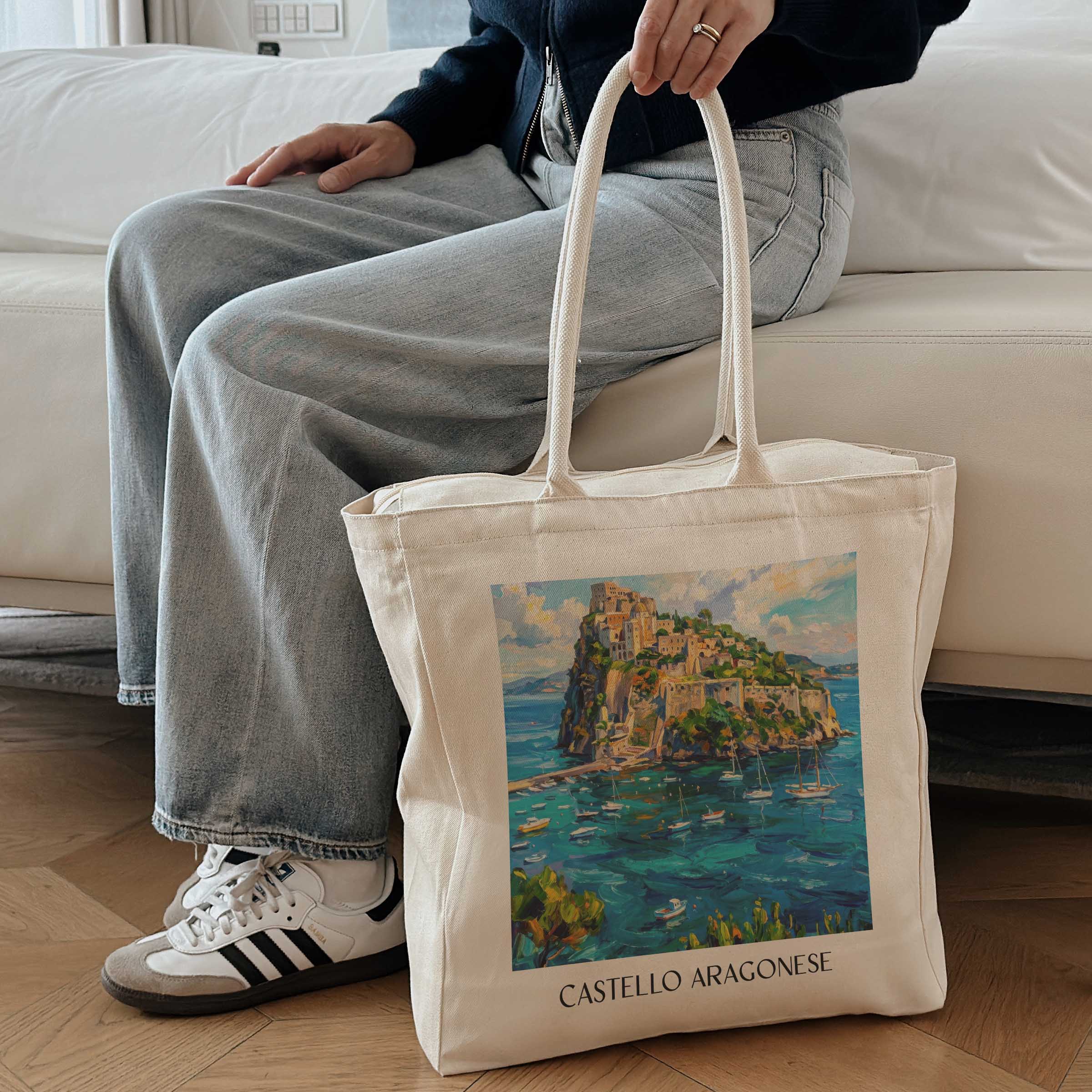 castello-aragonese-ischia-italien-einkaufstasche-oil-painting-oelgemaelde