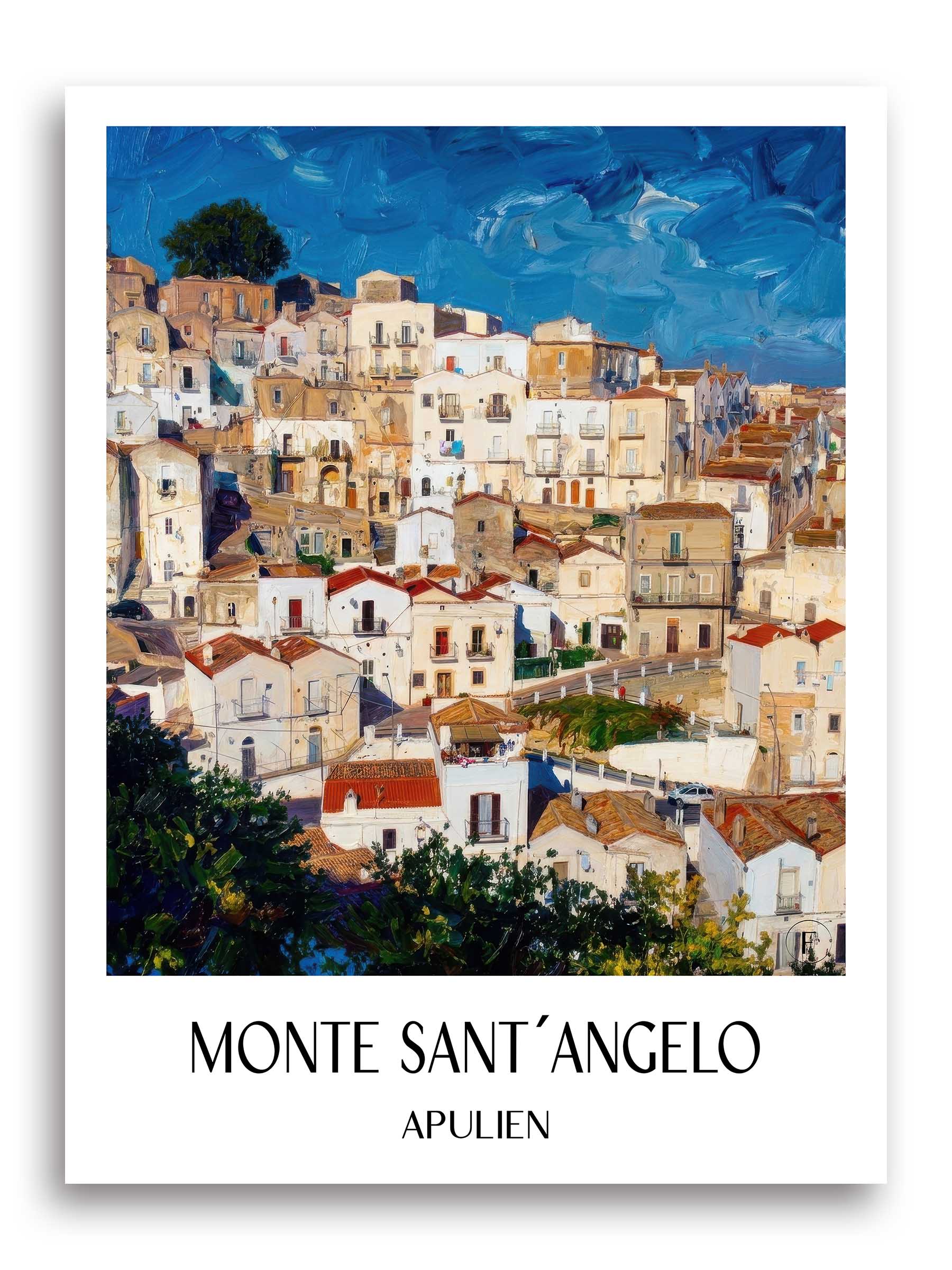monte-sant´angelo-apulien-italien-poster-oil-painting-oelgemaelde