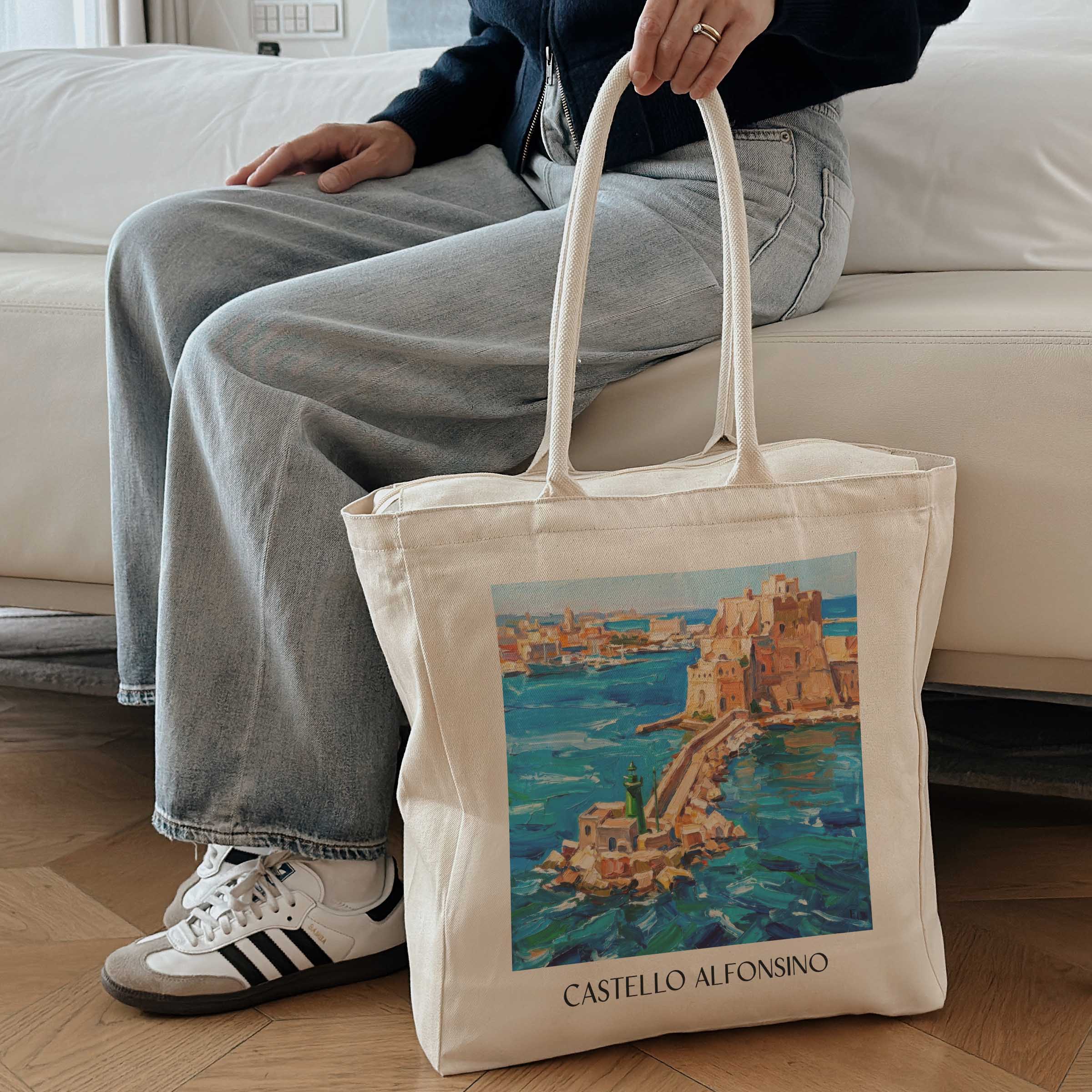 castello-alfonsino-brindisi-italien-einkaufstasche-oil-painting-oelgemaelde