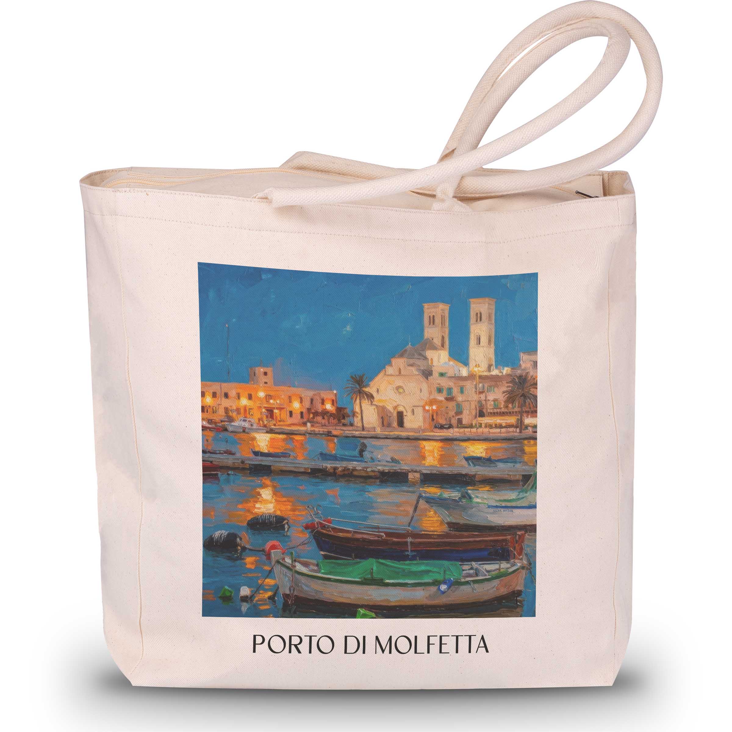 porto-di-molfetta-apulien-italien-einkaufstasche-oil-painting-oelgemaelde