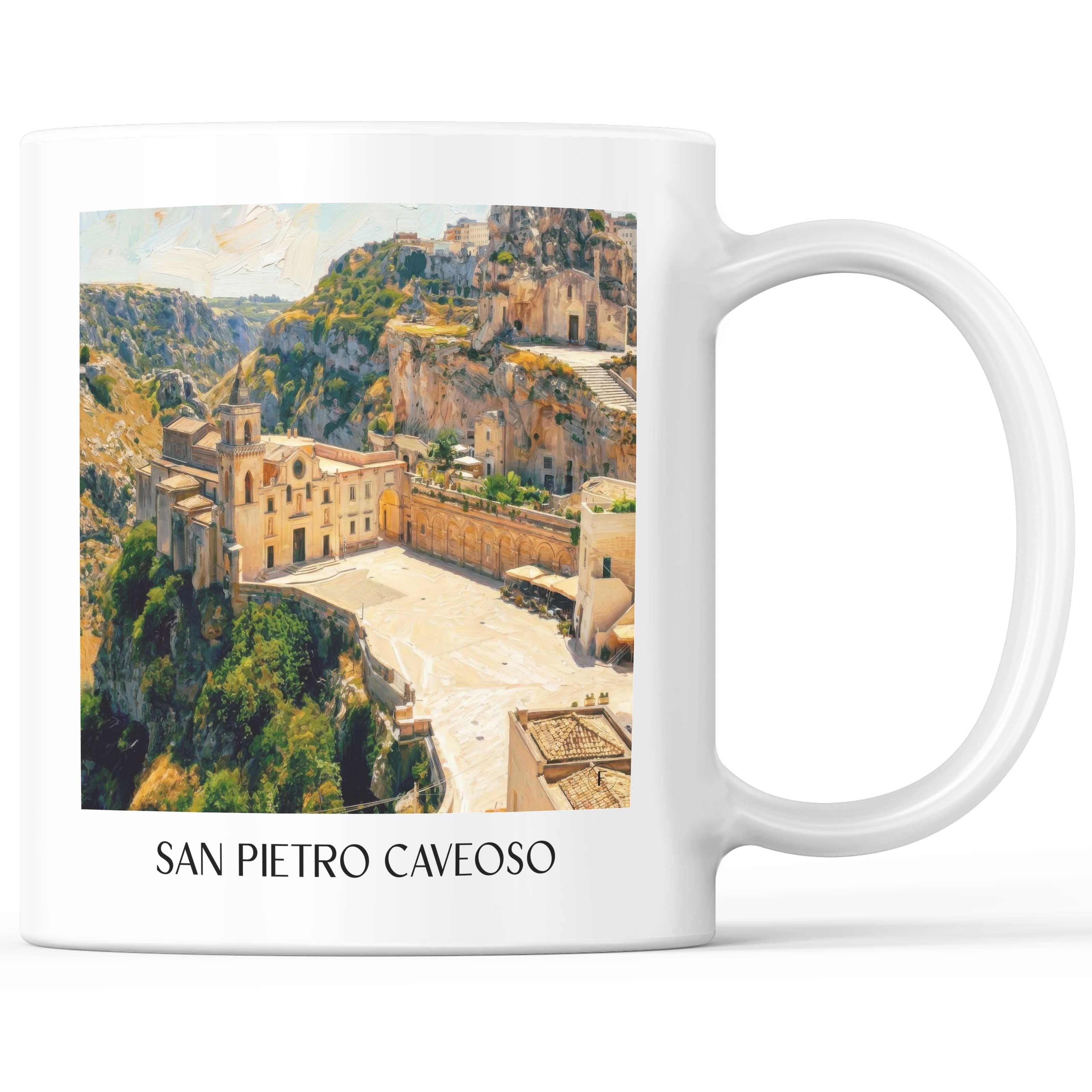 san-pietro-caveoso-matera-italien-kaffeebecher-oil-painting-oelgemaelde