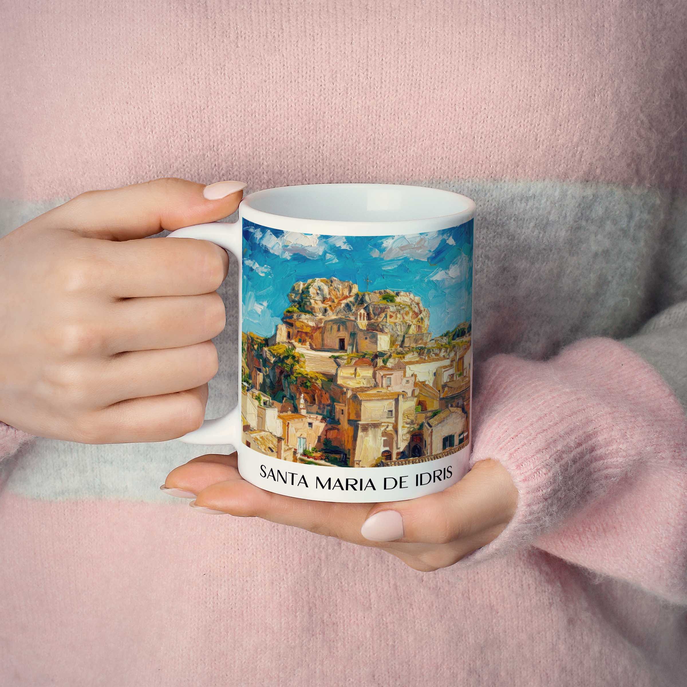 santa-maria-de-idris-matera-italien-kaffeebecher-oil-painting-oelgemaelde