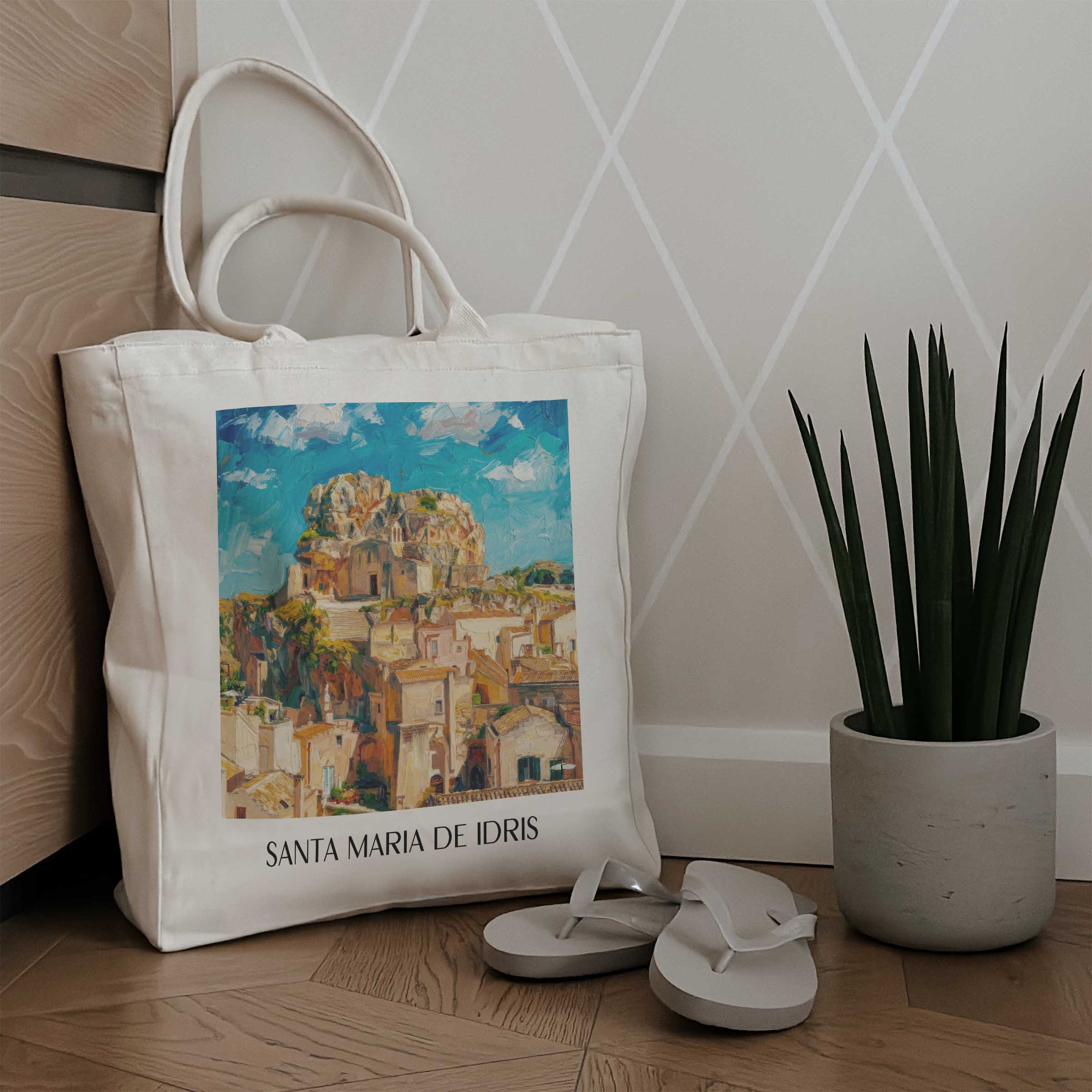 santa-maria-de-idris-matera-italien-einkaufstasche-oil-painting-oelgemaelde