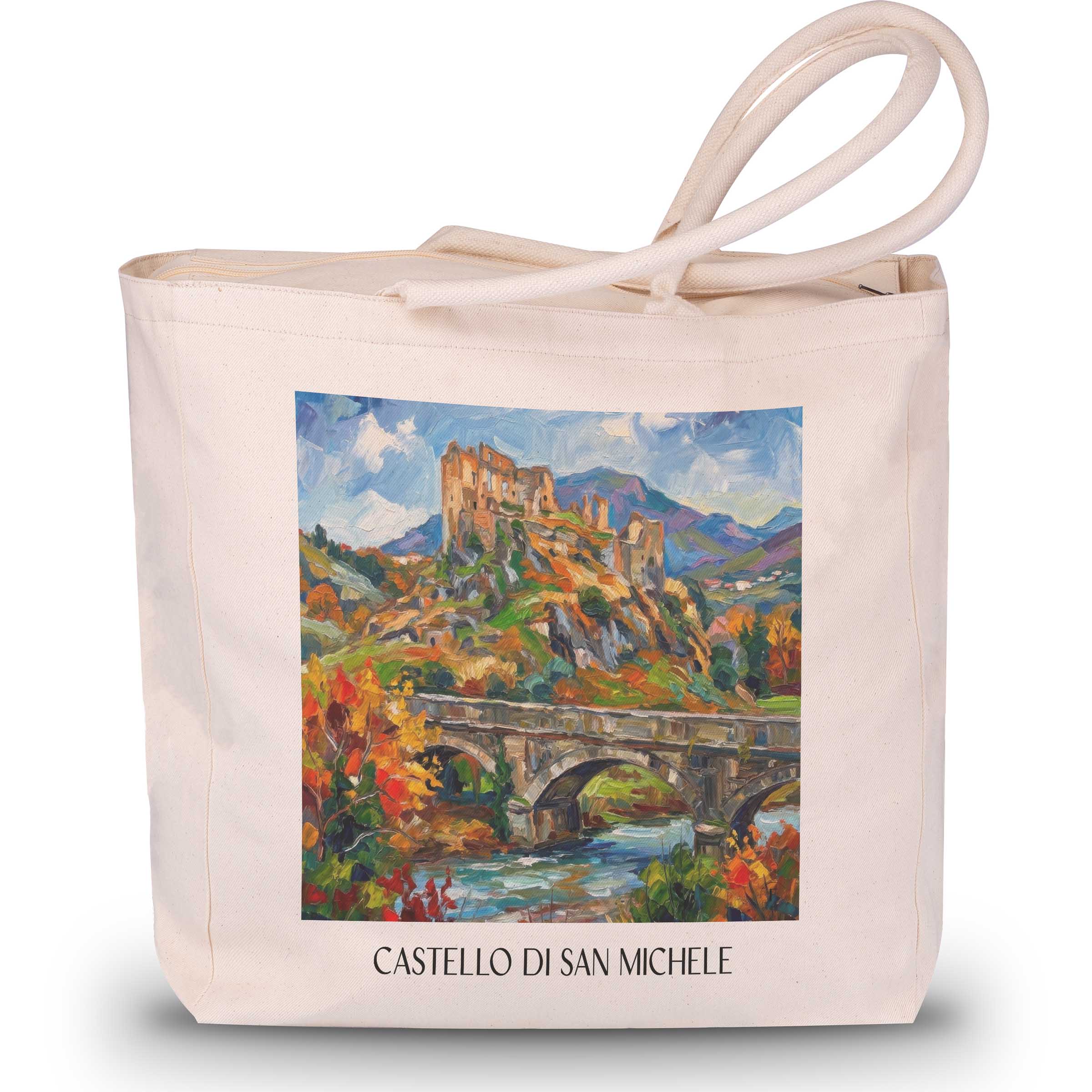 castello-di-san-michele-santa-maria-del-cedro-italien-einkaufstasche-oil-painting-oelgemaelde
