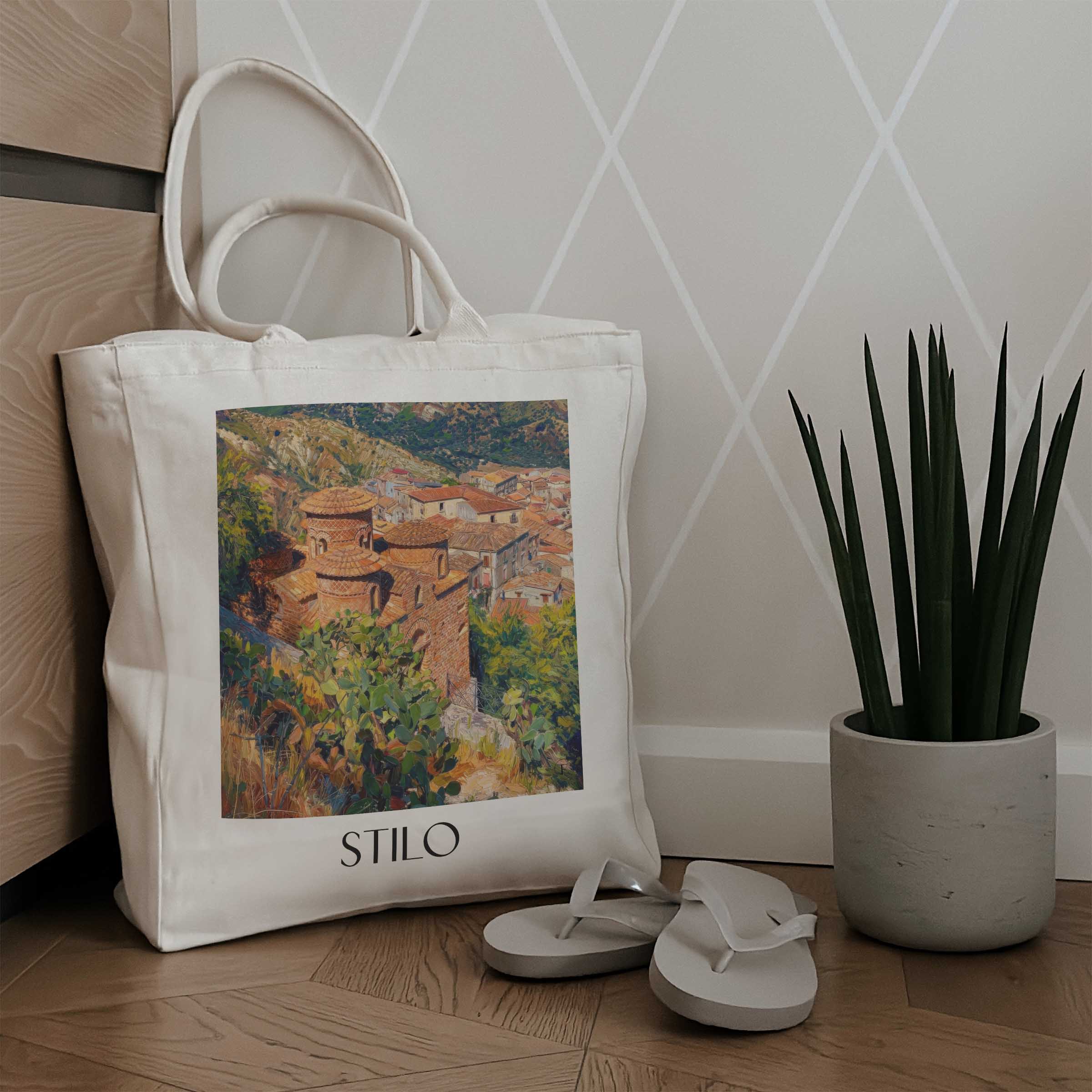 stilo--kalabrien-italien-einkaufstasche-oil-painting-oelgemaelde